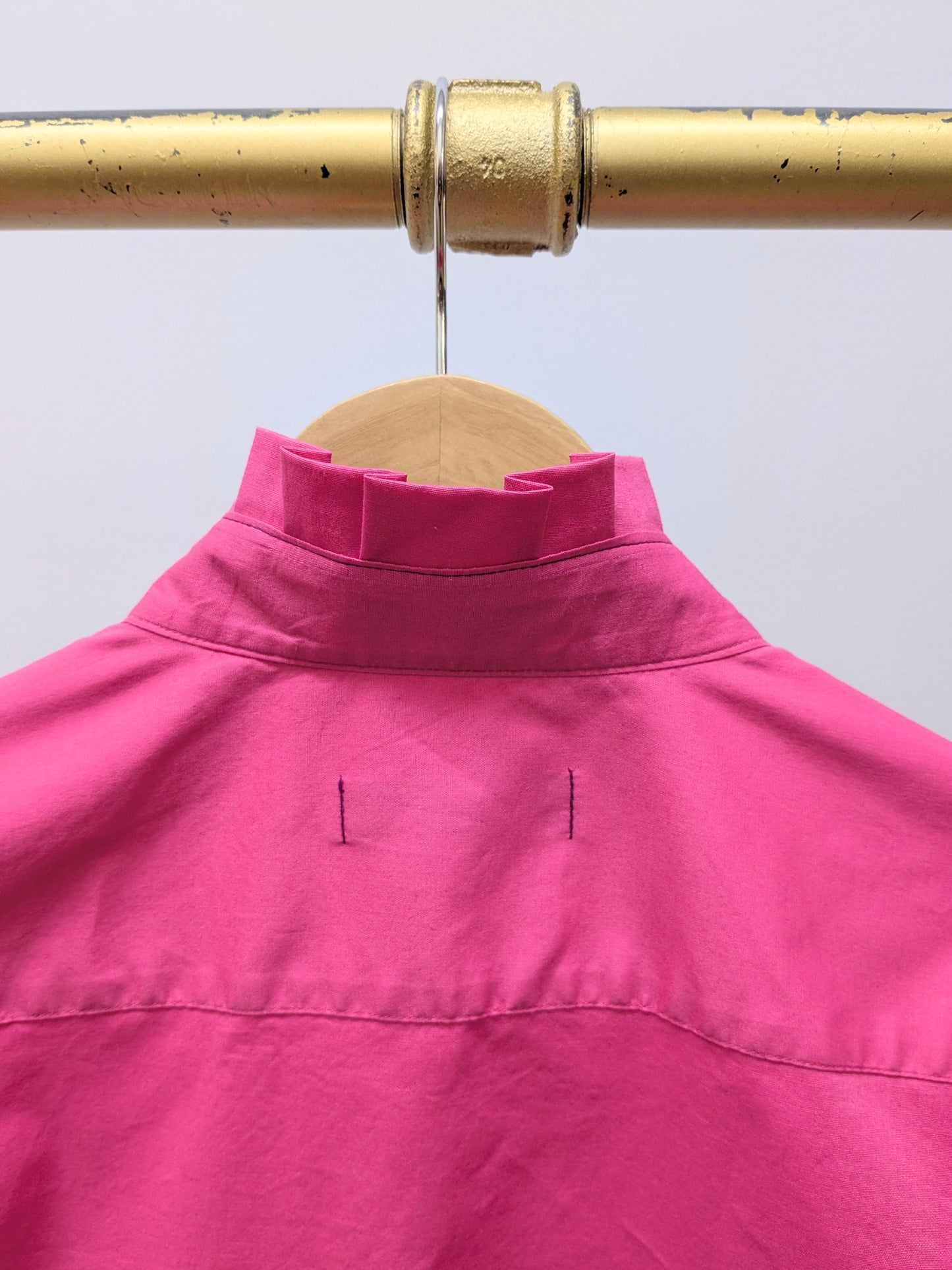 Rüschenbluse | Pink | Unikat