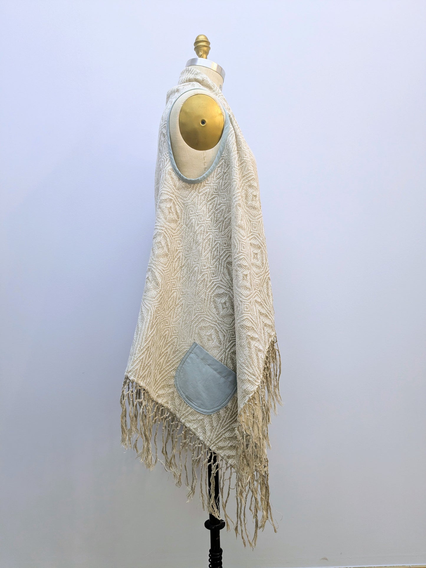 Weste MOUDI | Beige | Fransen