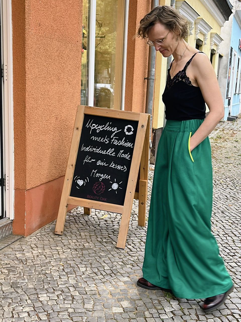 Hose LOLA | Smaragdgrün | Größe S-M