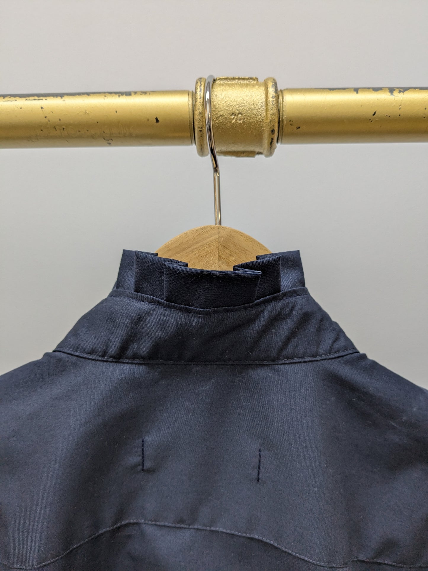 Rüschenbluse Dunkelblau | Delani | Unikat