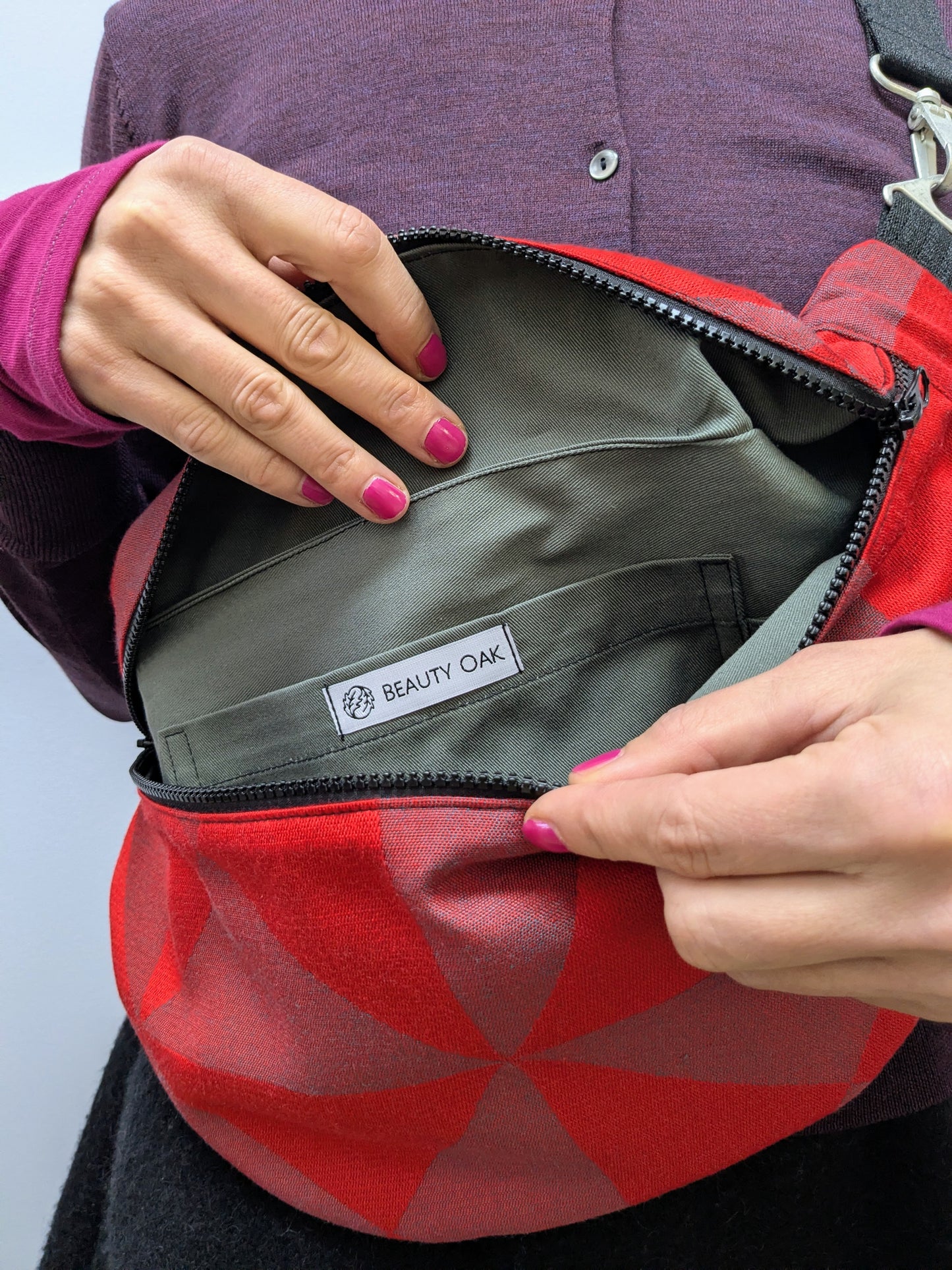 Crossbodybag XL Dreieck | Rot