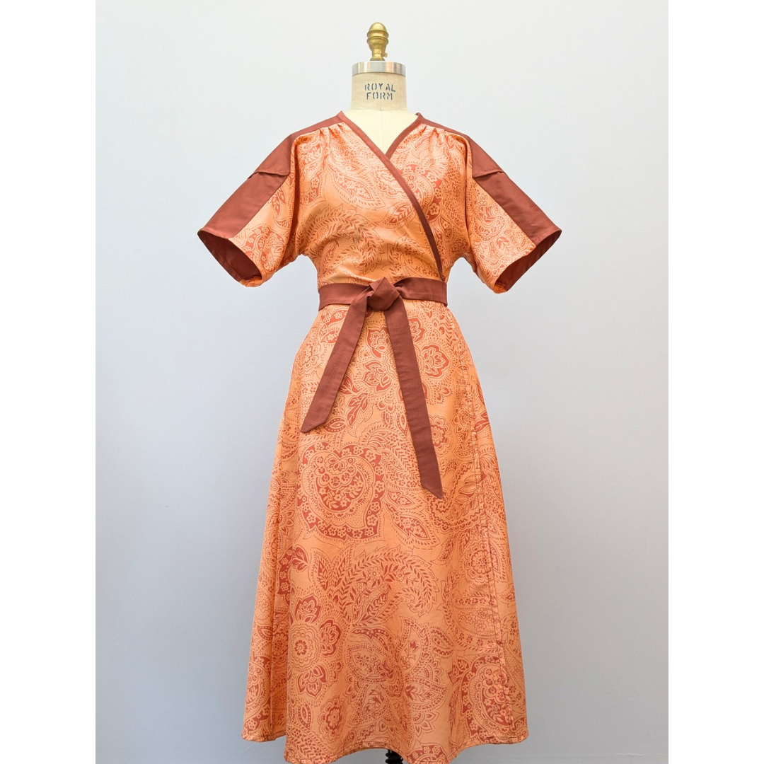 Wickelkleid HELEN | Unikat | Größe L-XL