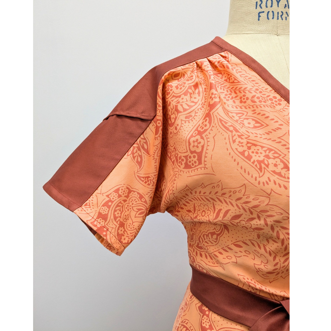 Wickelkleid HELEN | Unikat | Größe L-XL
