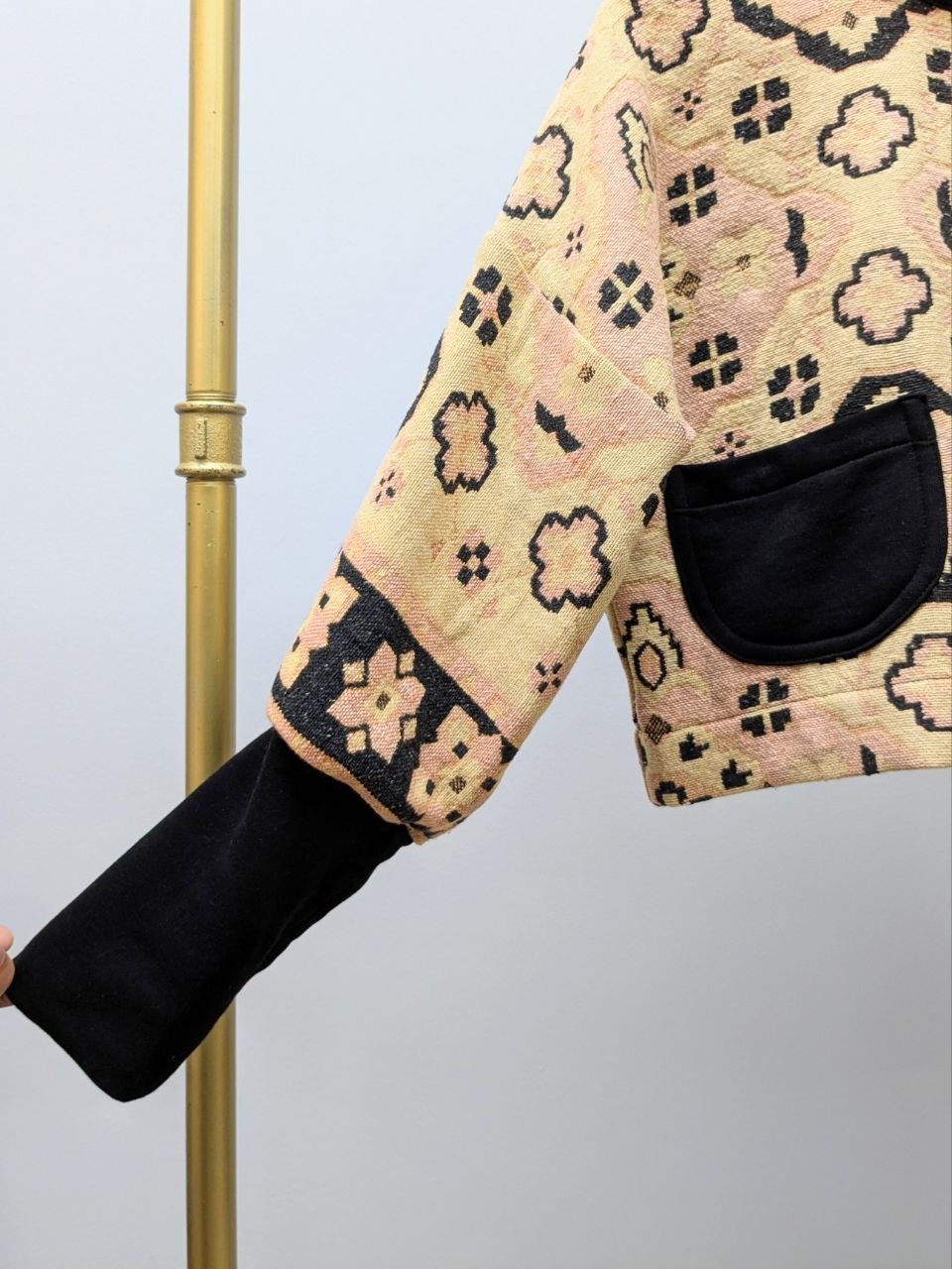 Wool Coat with Shawl Collar Beige