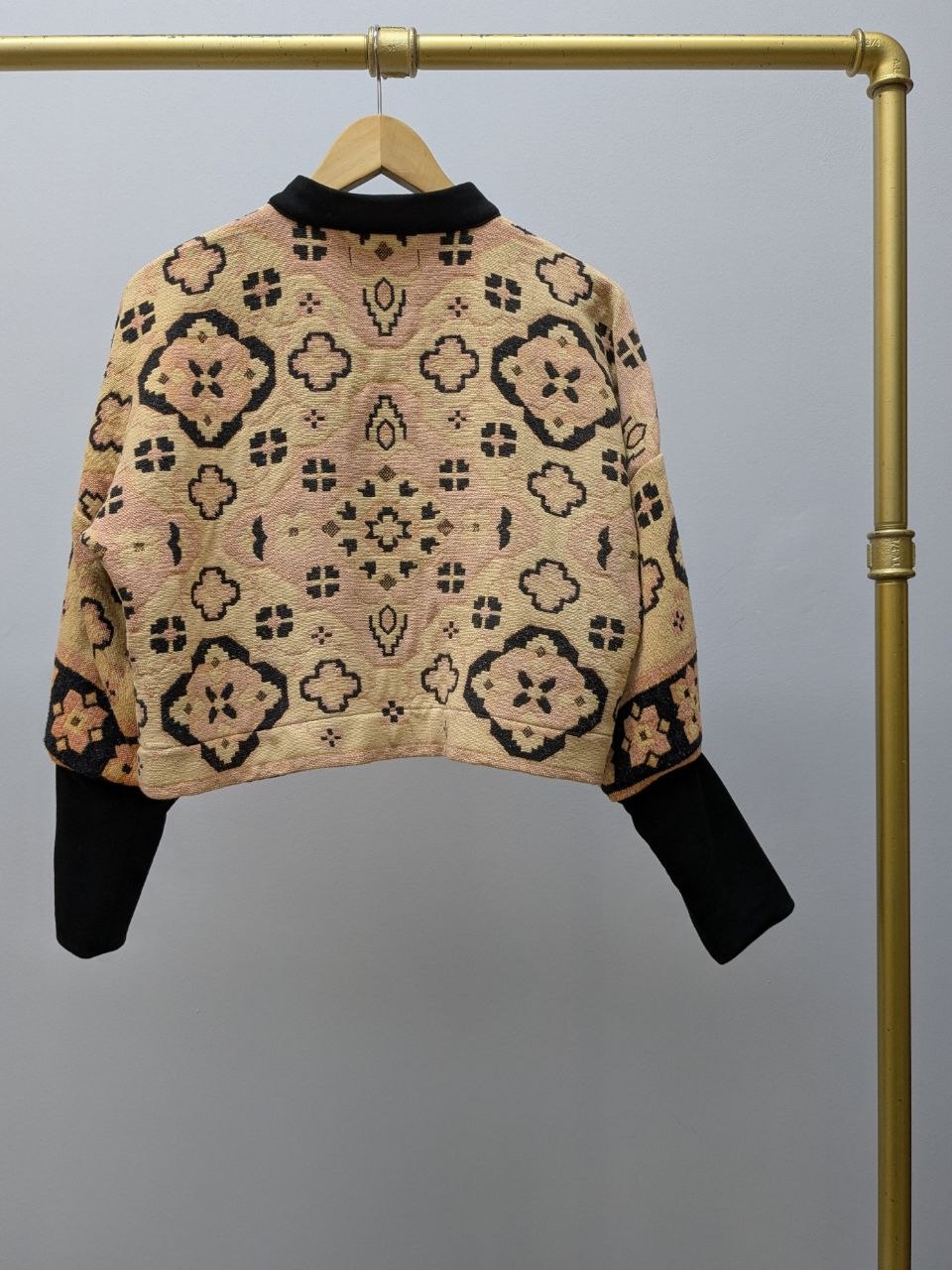 Wool Coat with Shawl Collar Beige