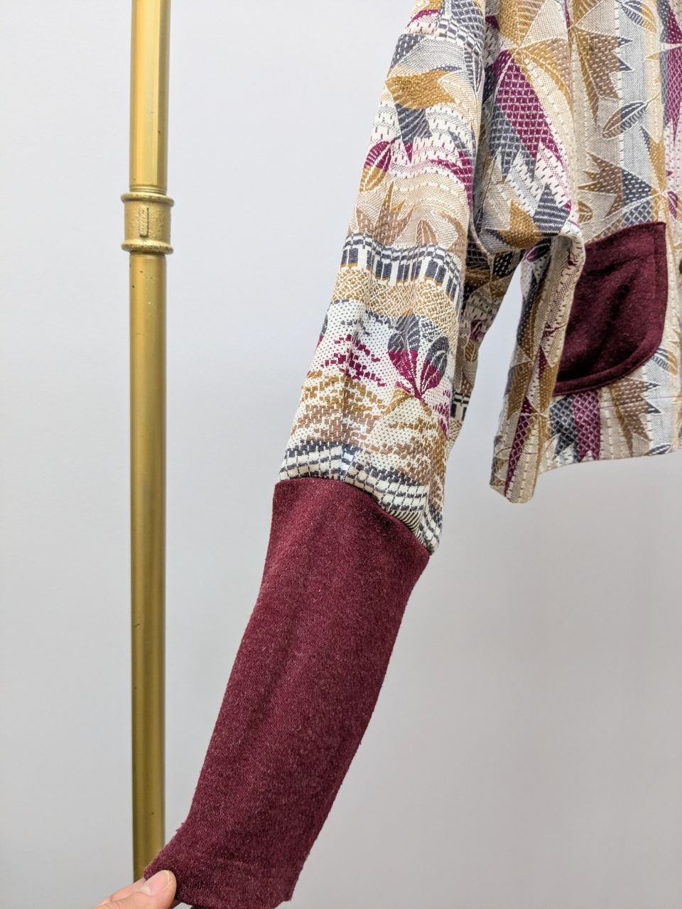Wool Coat with Shawl Collar Beige