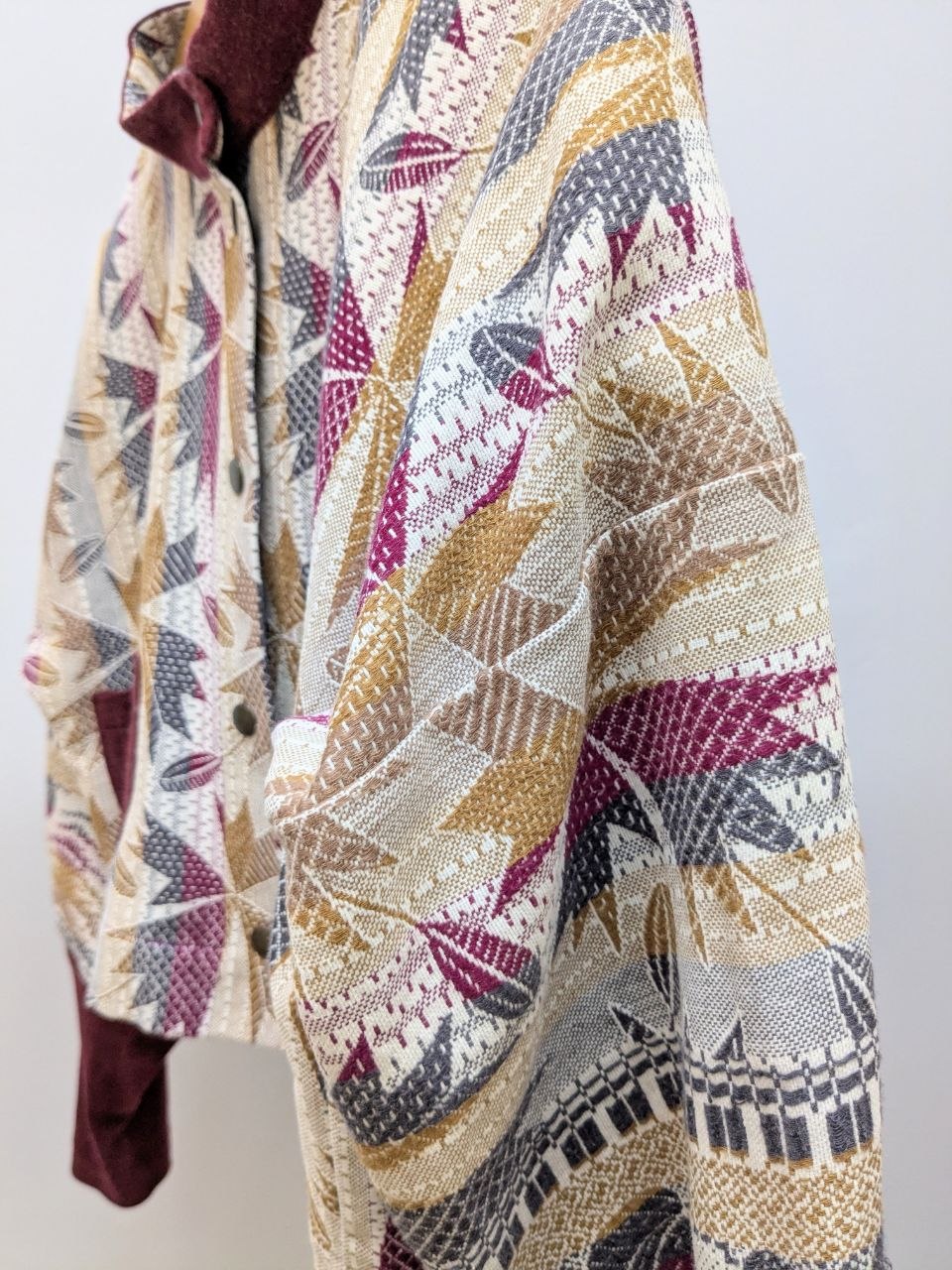 Wool Coat with Shawl Collar Beige