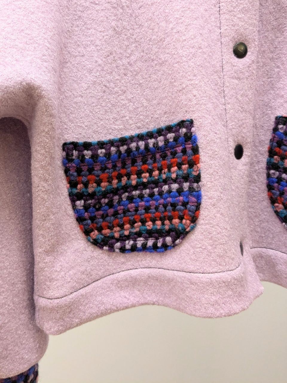 Bolerojacke Wollwalk | Flieder | Unikat