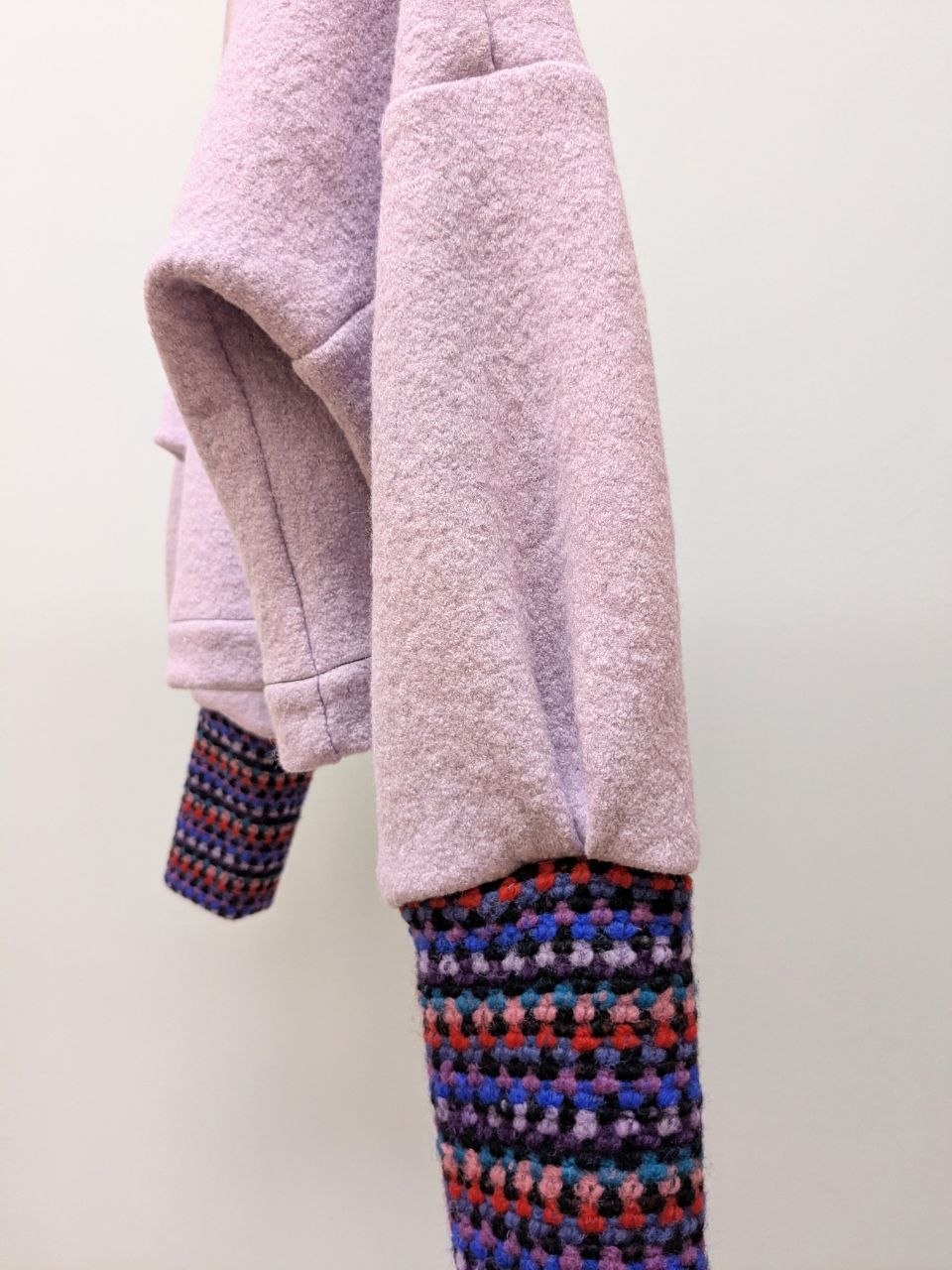 Bolerojacke Wollwalk | Flieder | Unikat