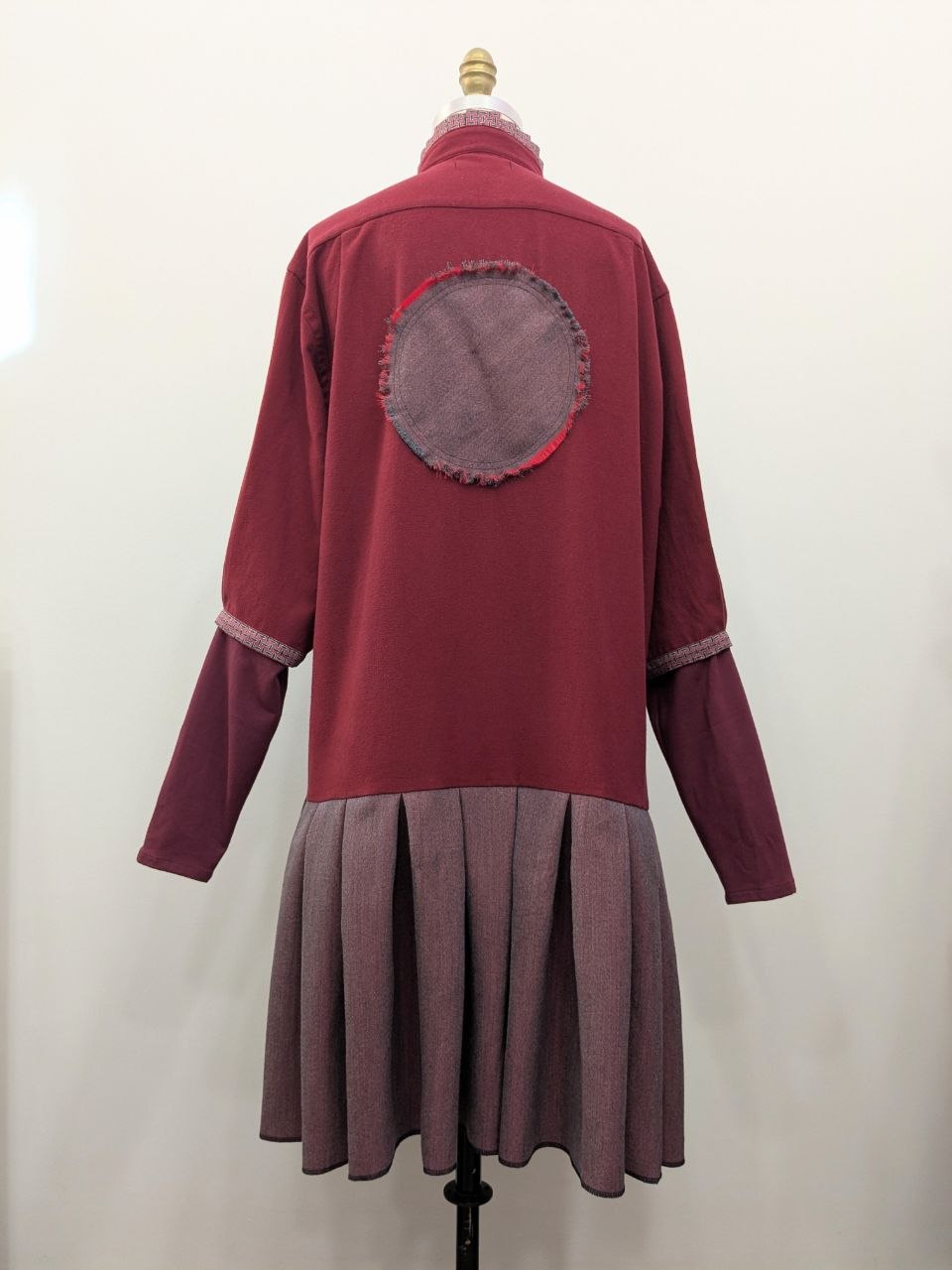 Hemdkleid | Flanell | Weinrot | Unikat