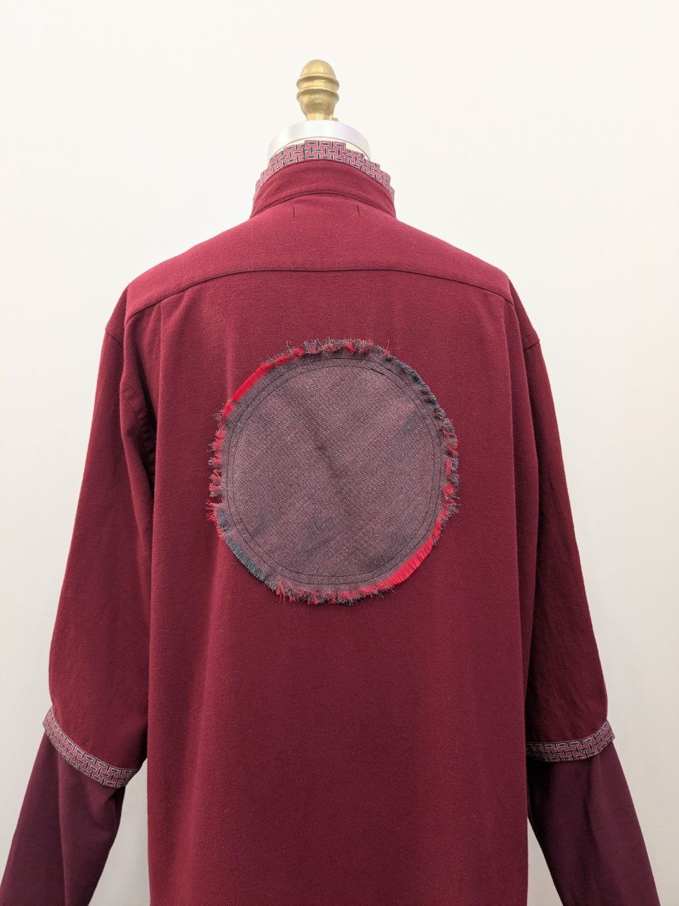 Hemdkleid | Flanell | Weinrot | Unikat
