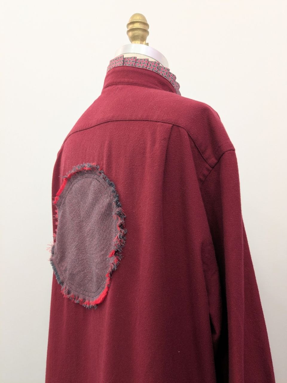Hemdkleid | Flanell | Weinrot | Unikat
