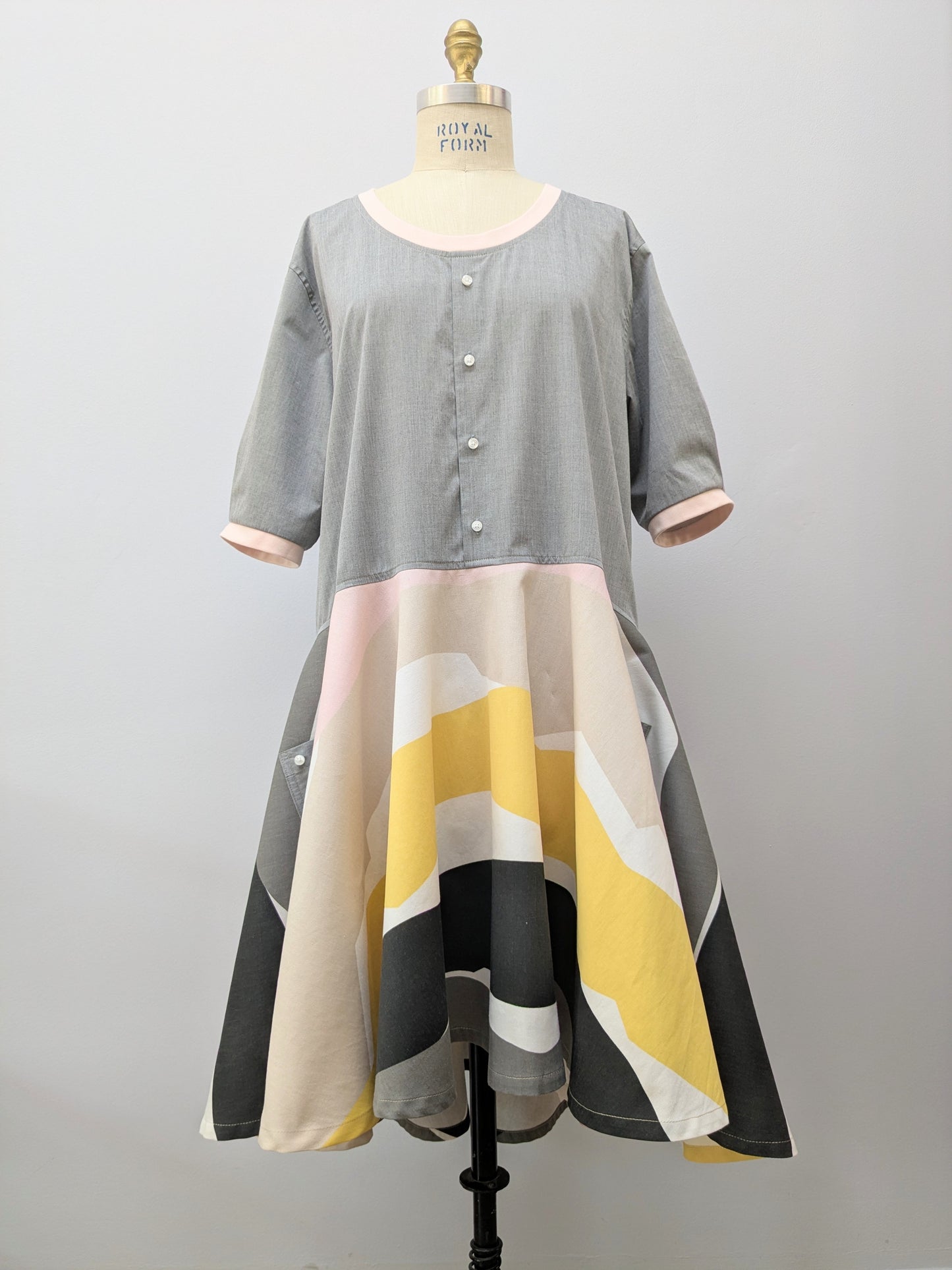 Hemdkleid | Grau | Oddvigg | Unikat