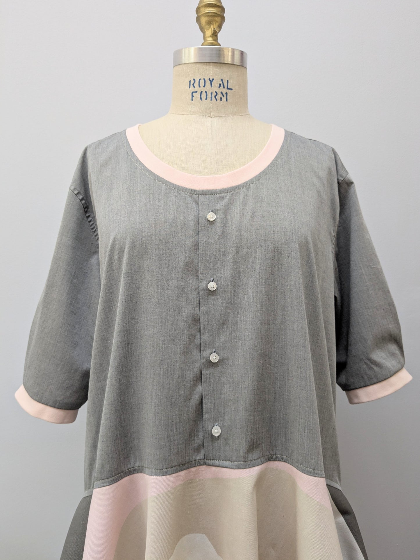 Hemdkleid | Grau | Oddvigg | Unikat