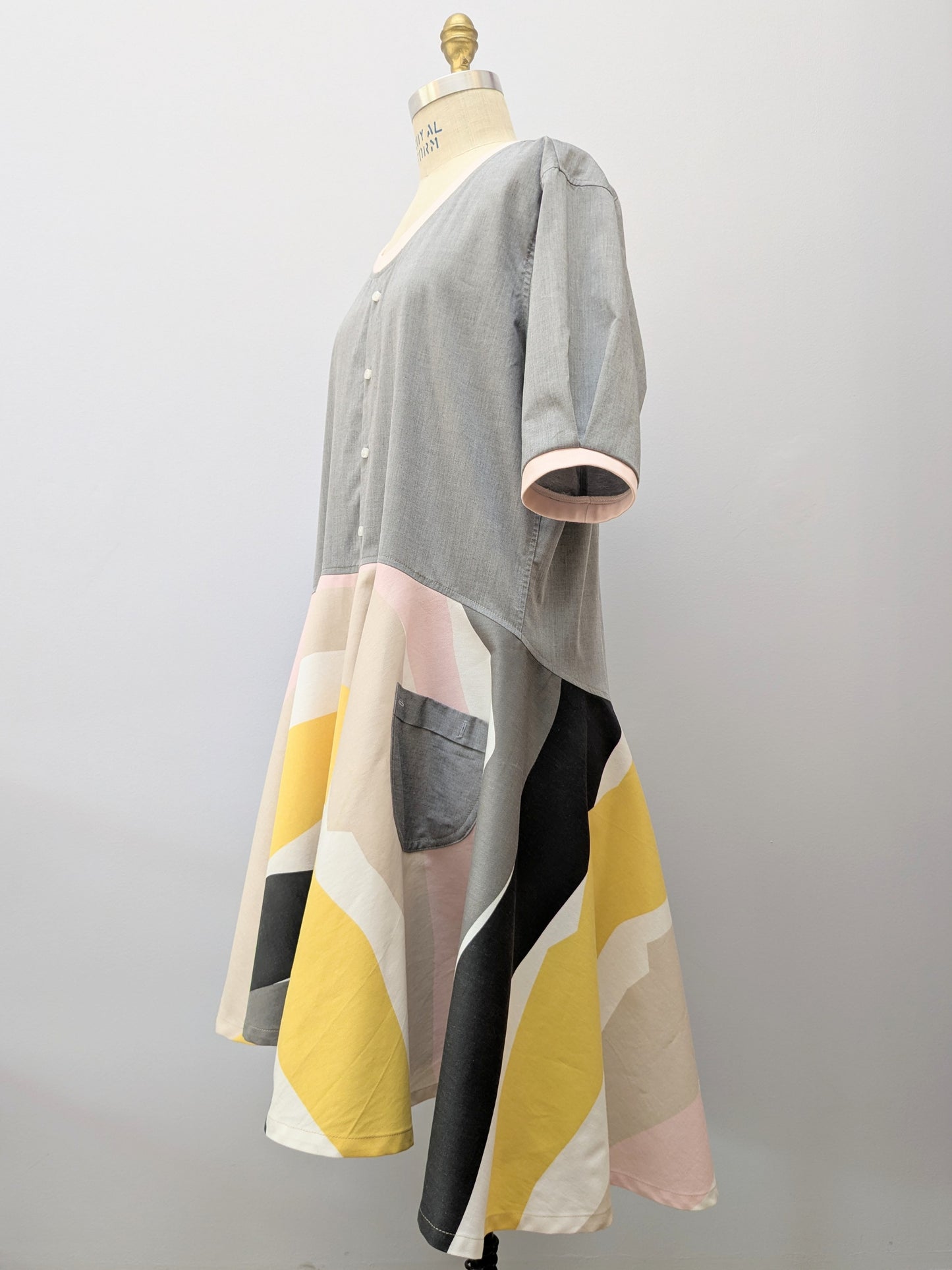 Hemdkleid | Grau | Oddvigg | Unikat