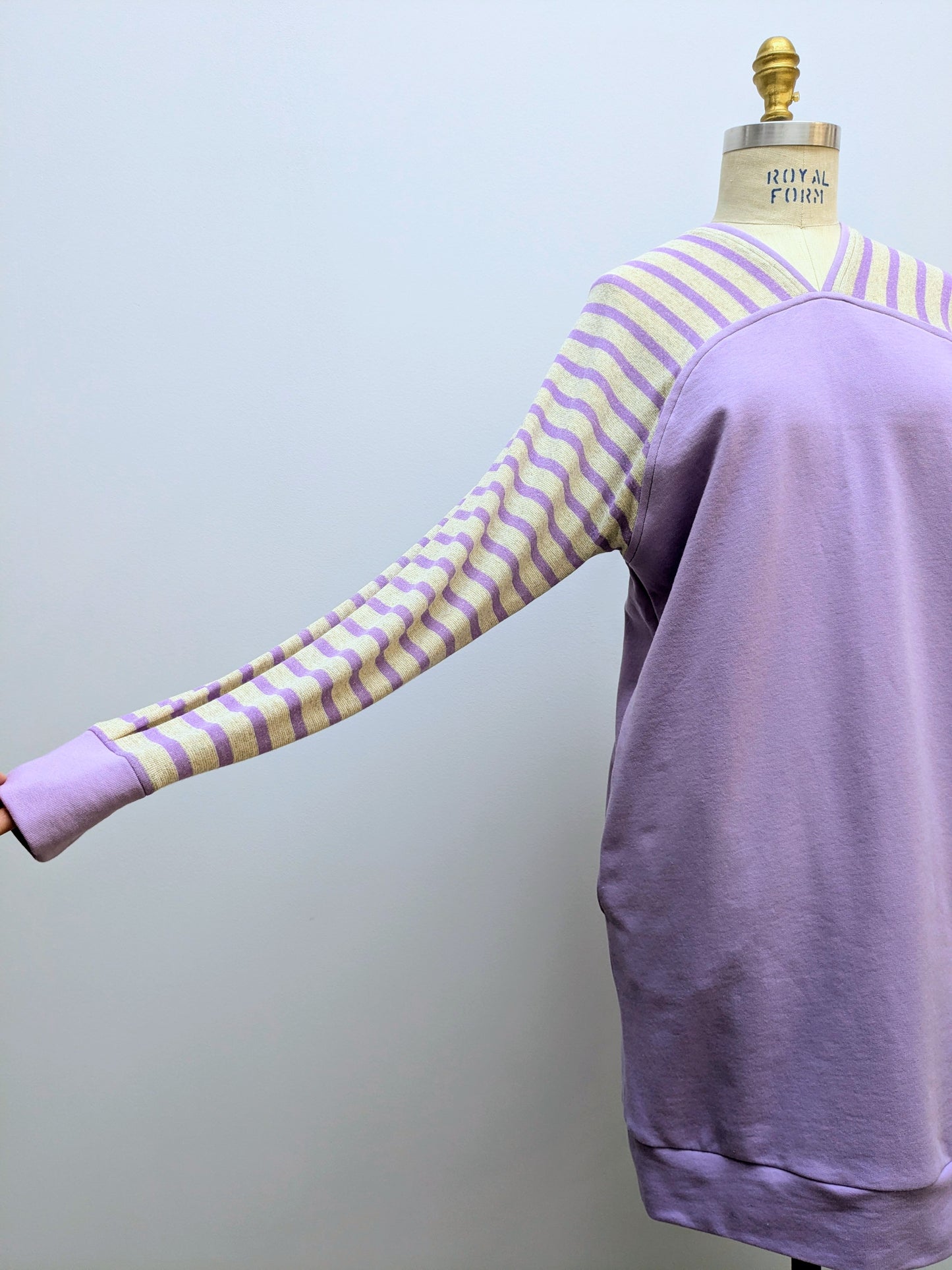 Kleid BIBI | Flieder | Streifen