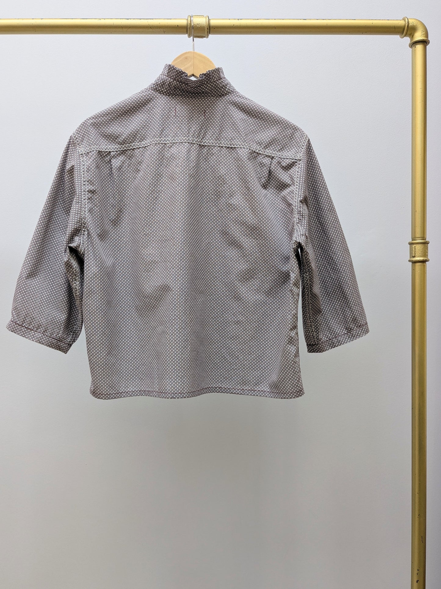 Rüschenbluse Schlaufen | Schwarz | Unikat
