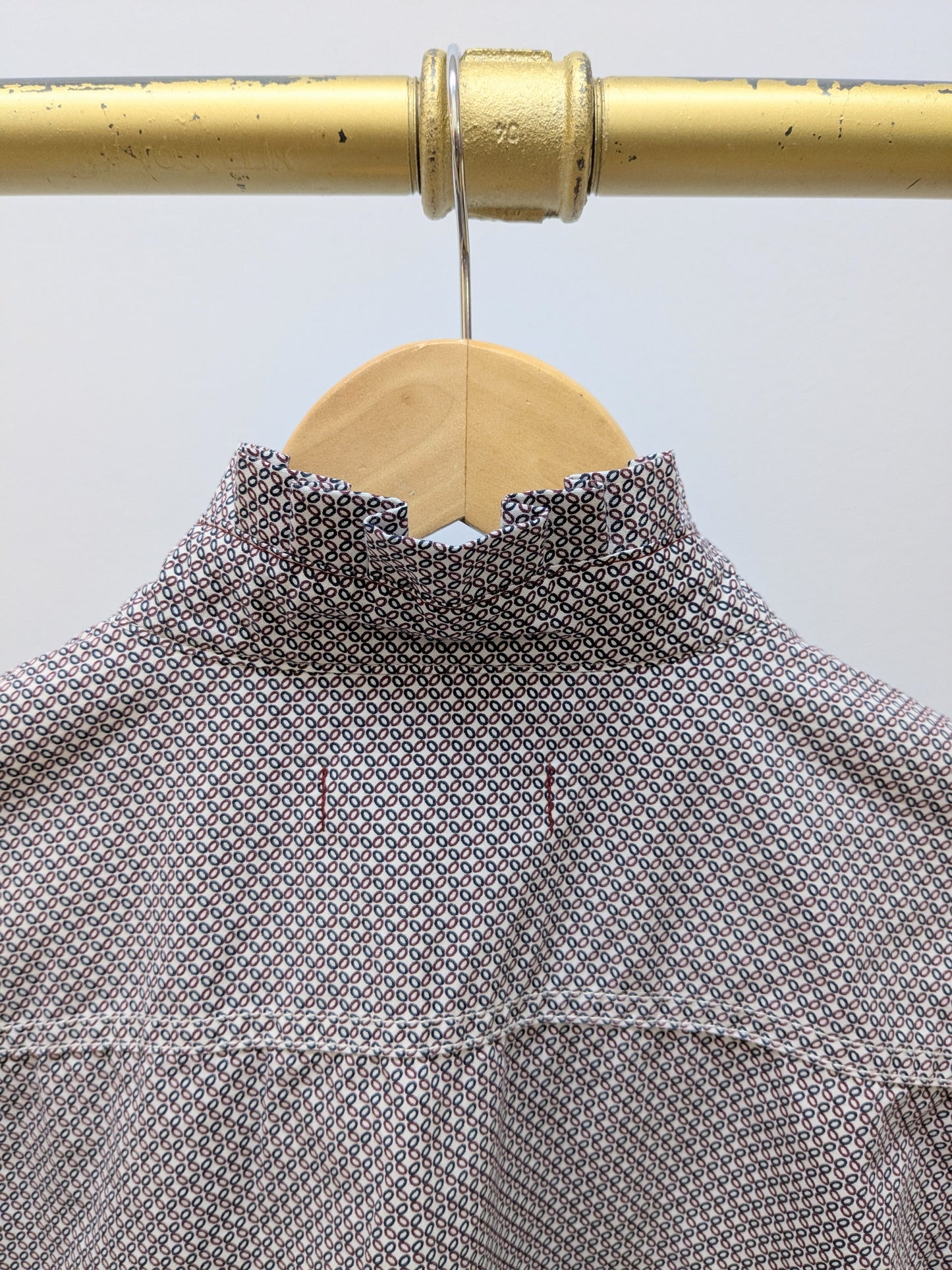 Rüschenbluse Schlaufen | Schwarz | Unikat