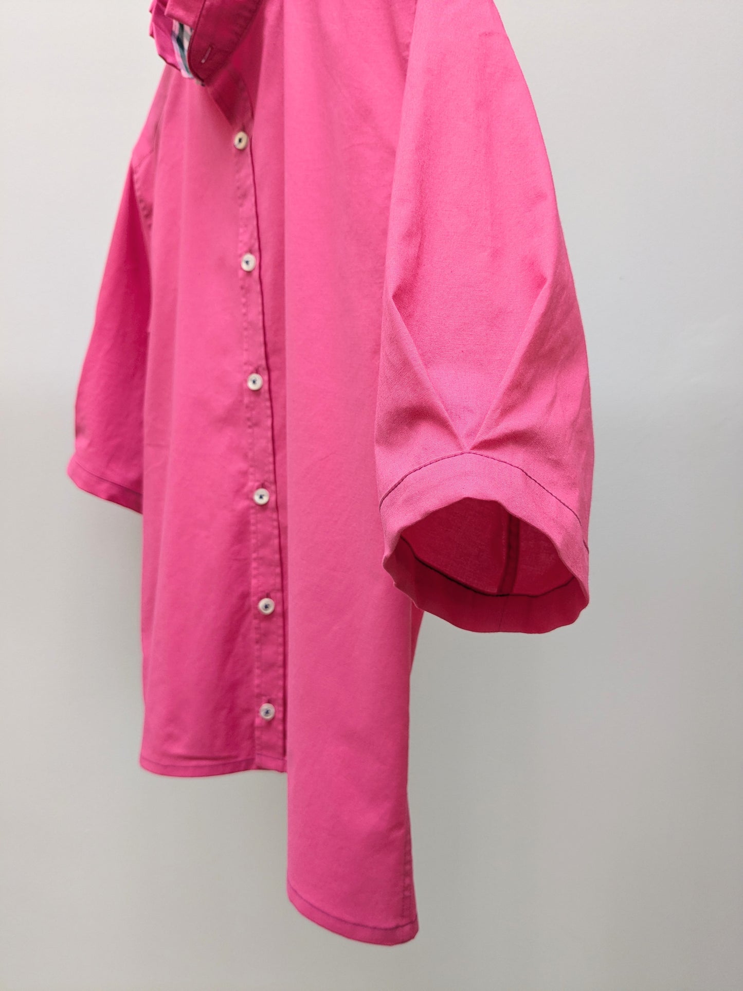 Rüschenbluse | Pink | Unikat
