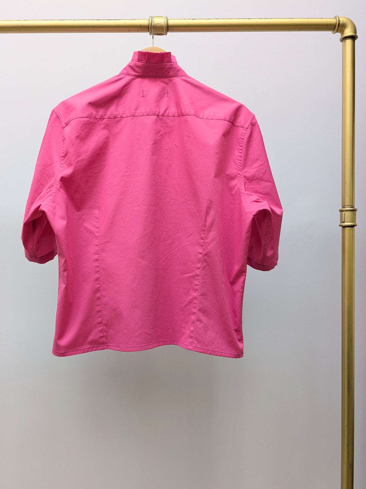 Rüschenbluse | Pink | Unikat