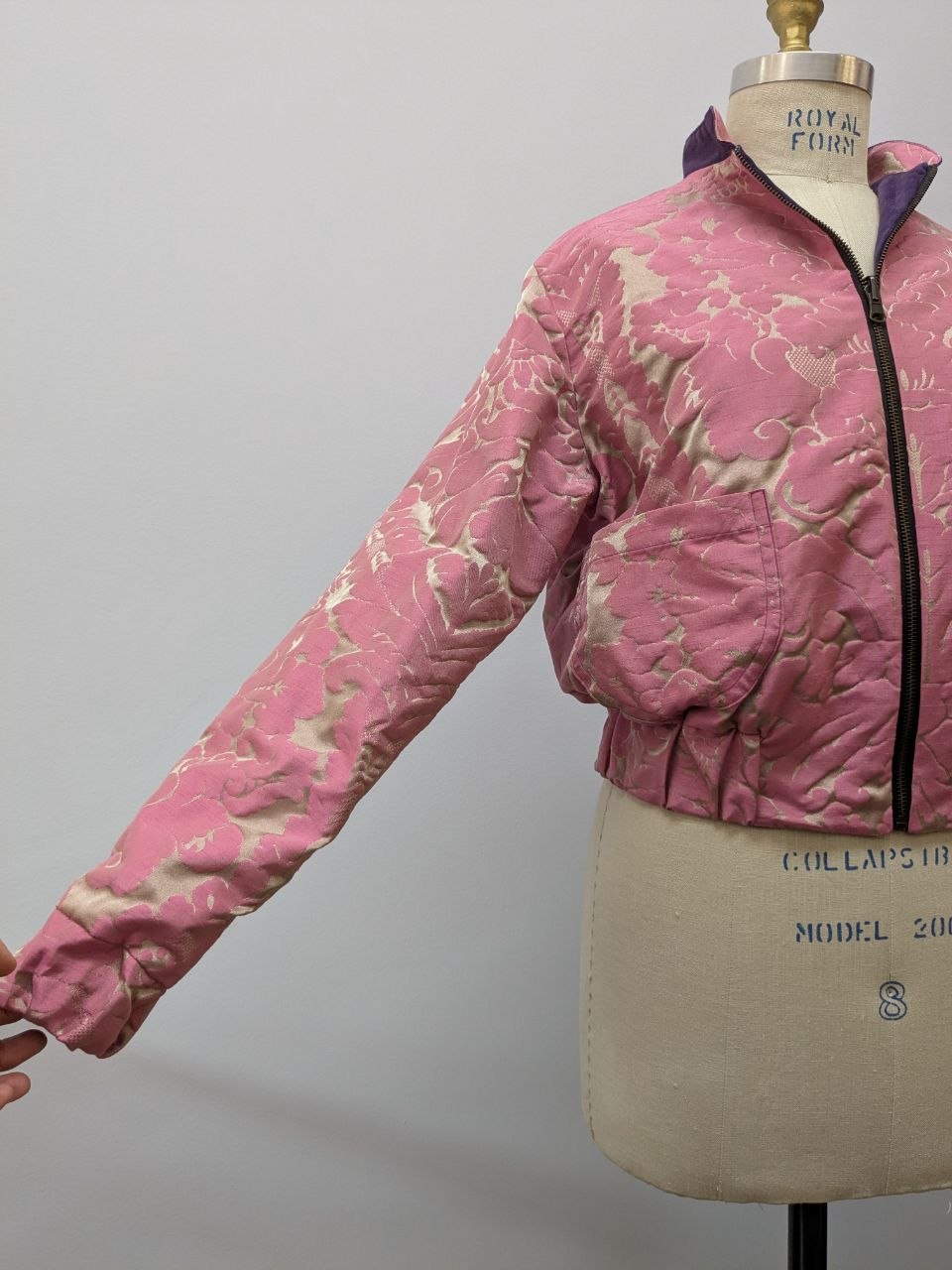 Wendeblouson Samt | Brokat