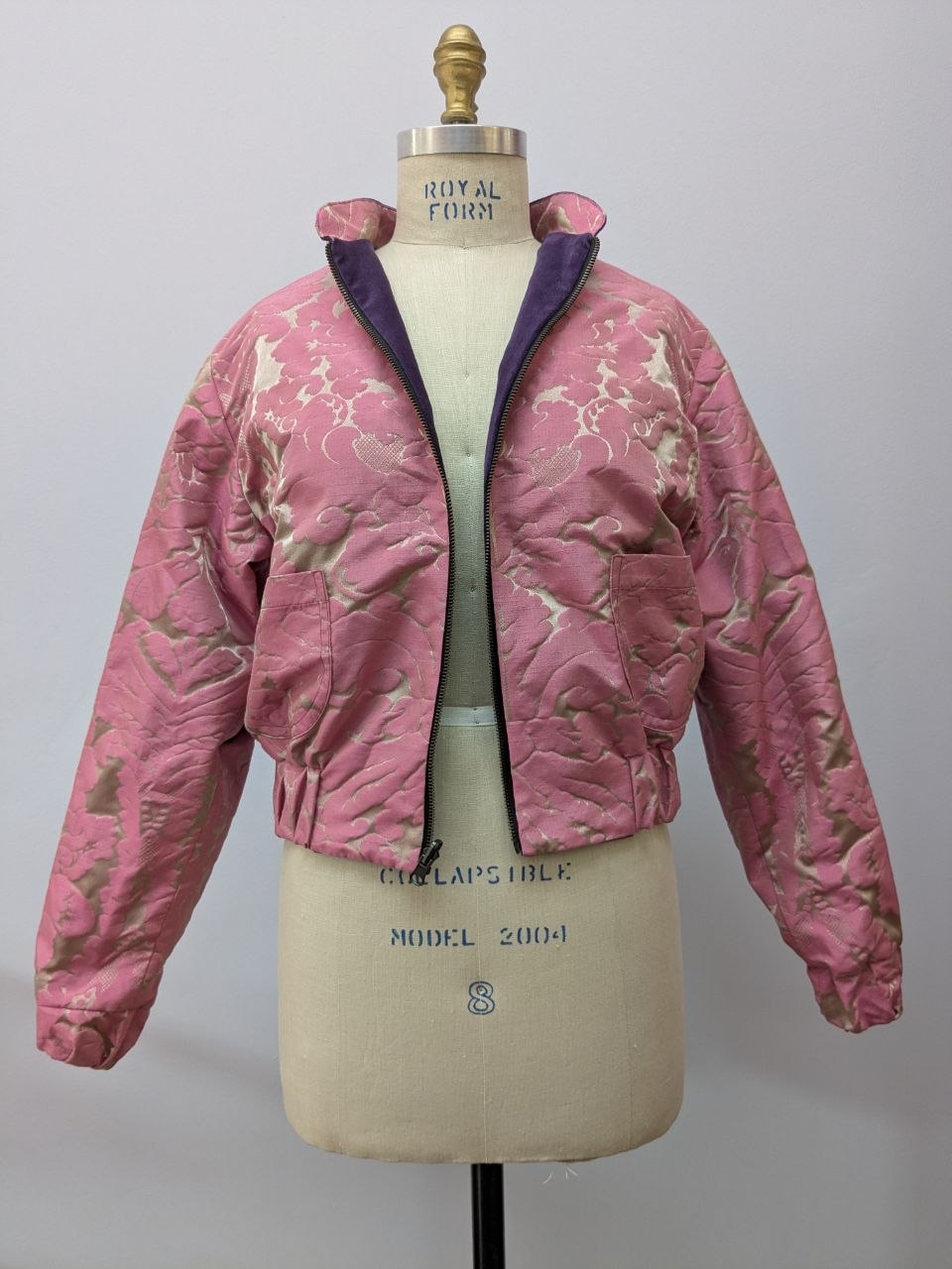 Wendeblouson Samt | Brokat
