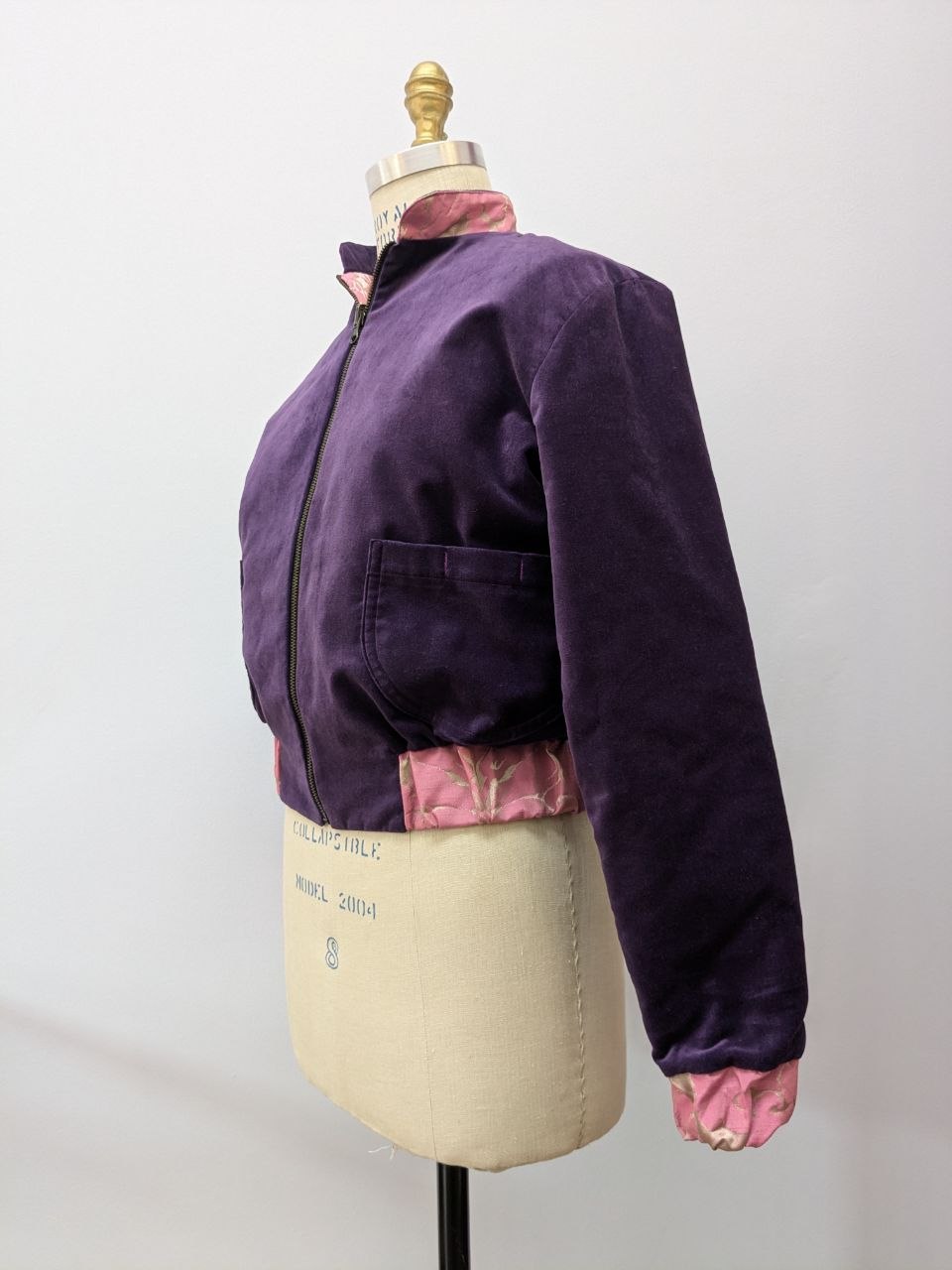 Wendeblouson Samt | Brokat