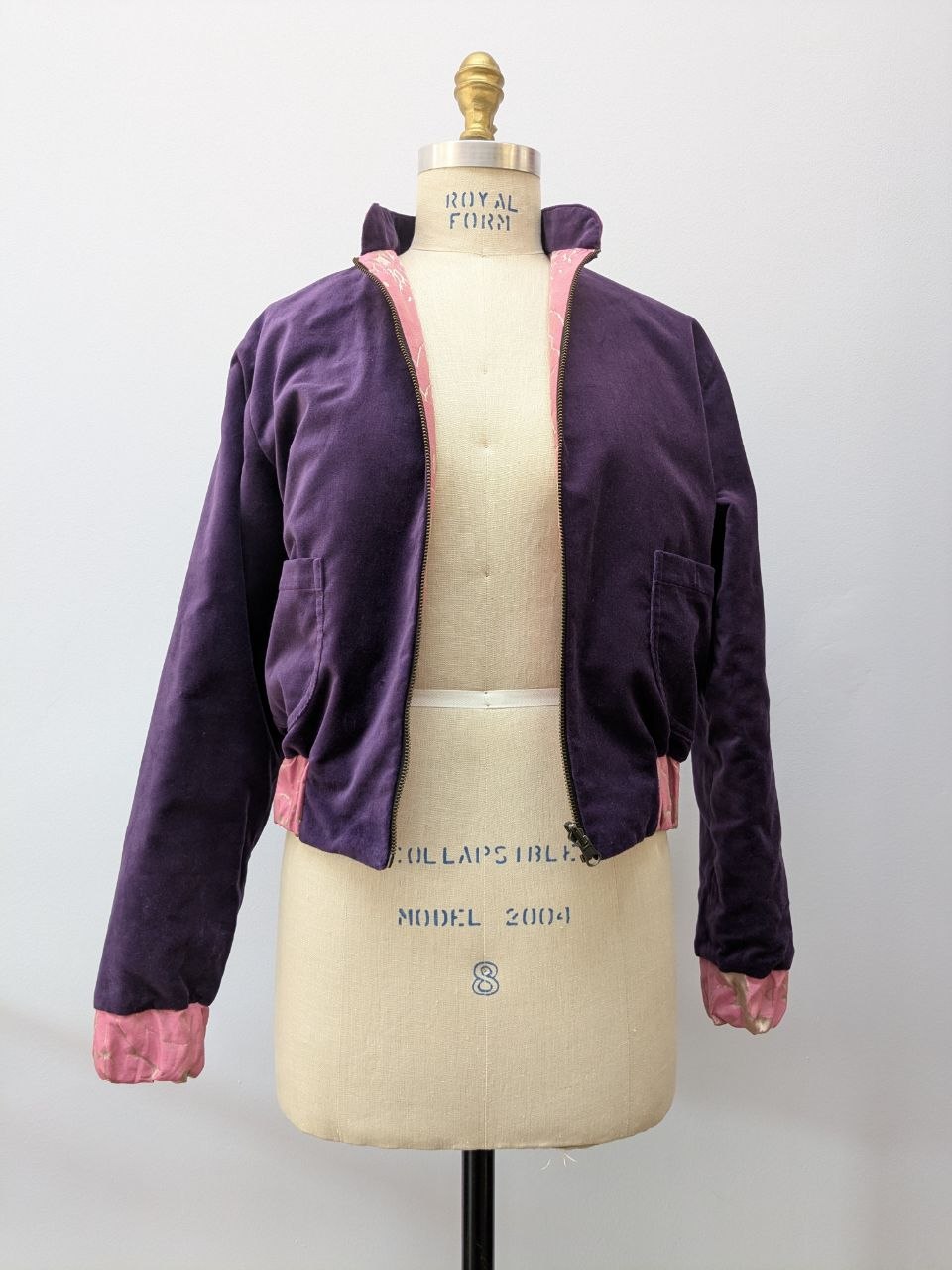 Wendeblouson Samt | Brokat