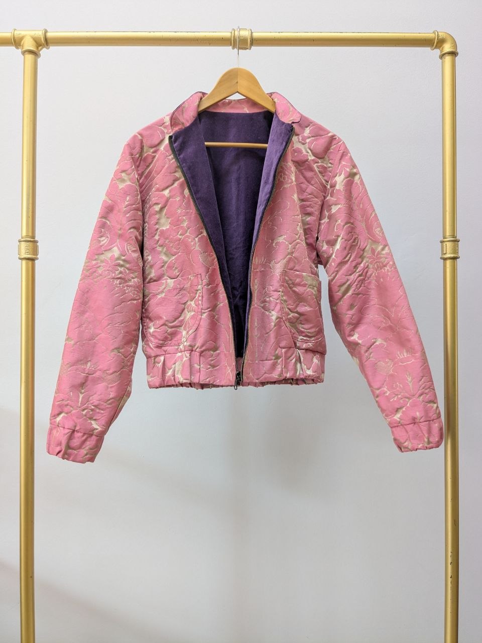 Wendeblouson Samt | Brokat