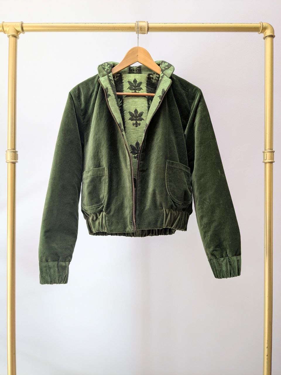 Wendeblouson Samt | Damast