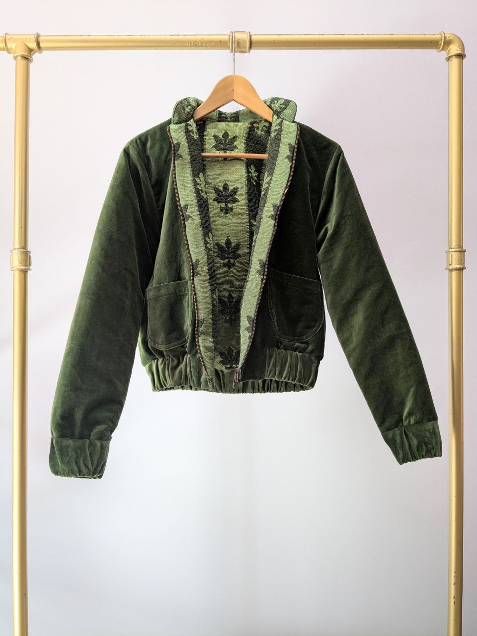 Wendeblouson Samt | Damast