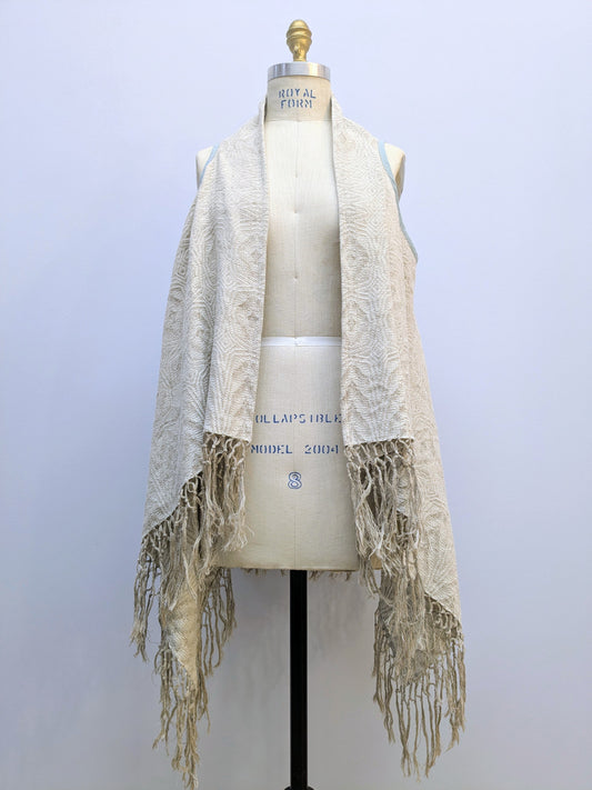 Weste MOUDI | Beige | Fransen