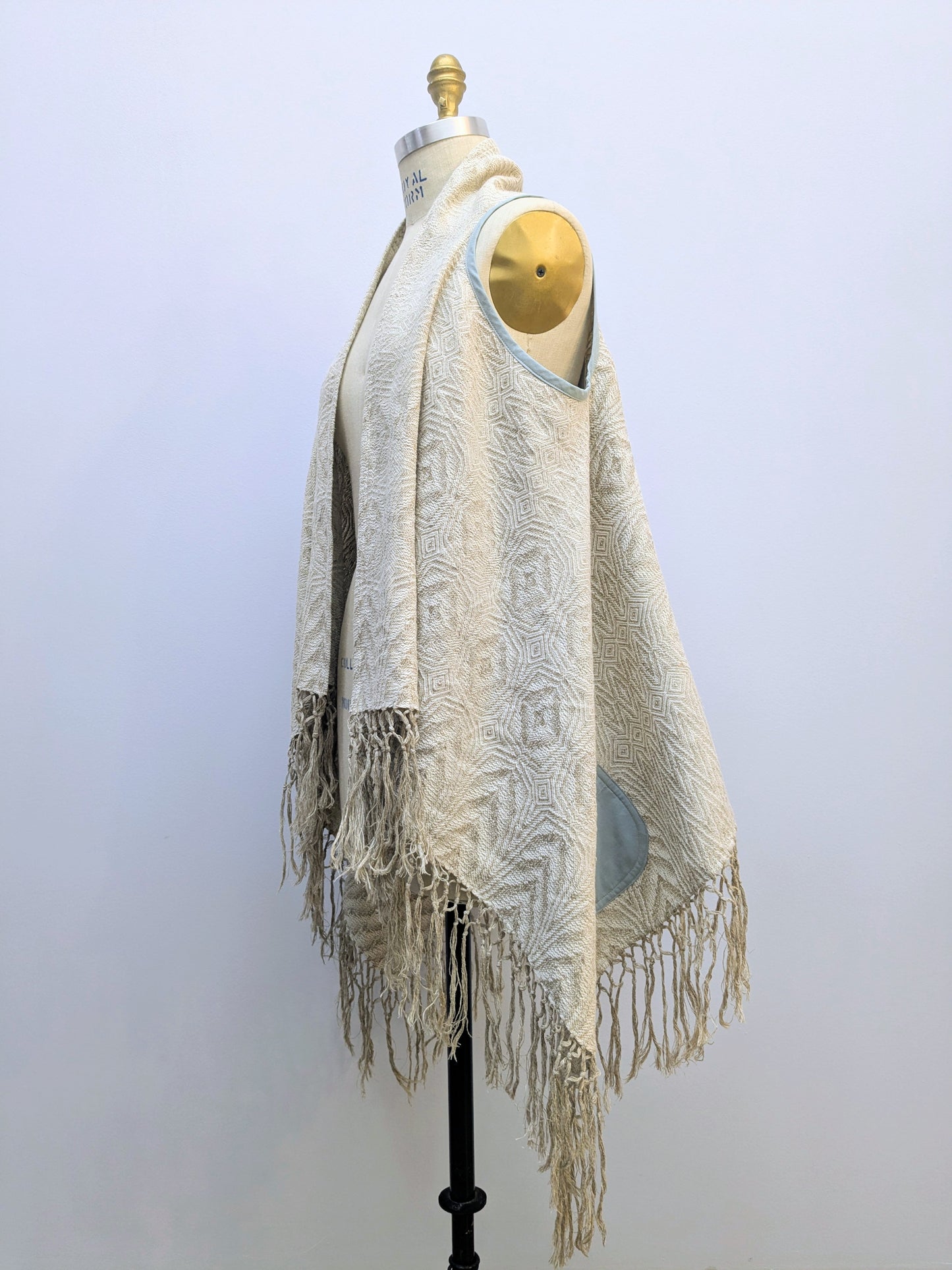 Weste MOUDI | Beige | Fransen