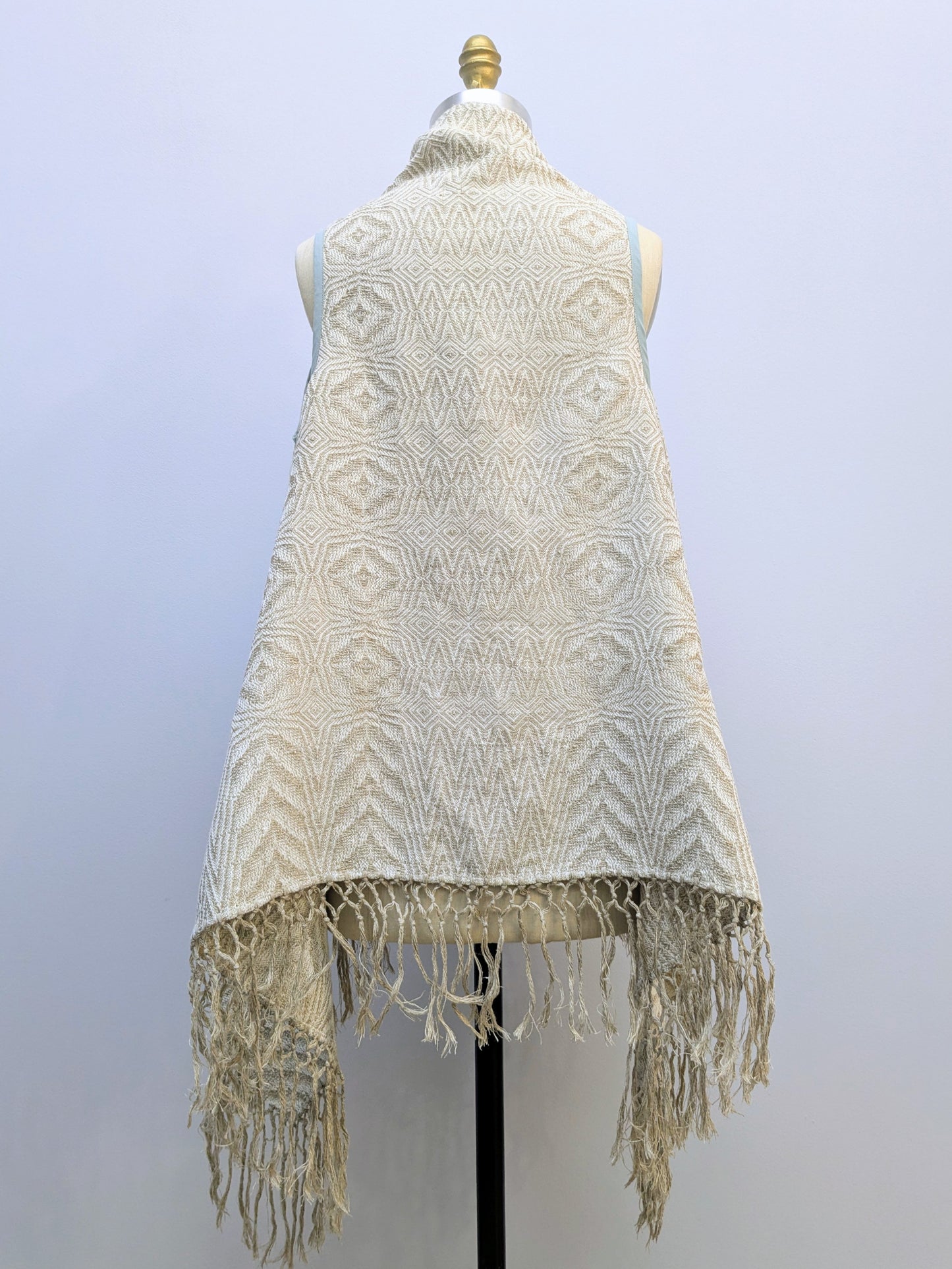 Weste MOUDI | Beige | Fransen