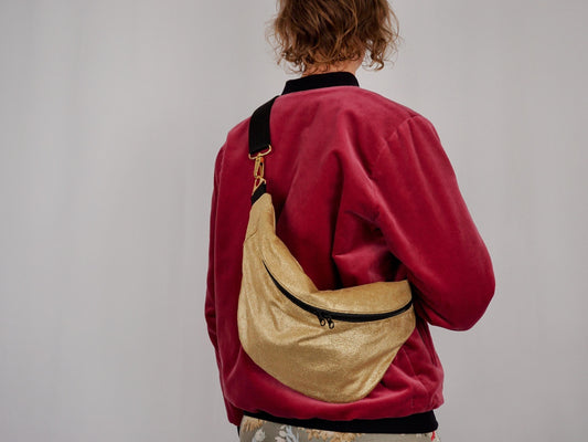 Crossbodybag XL Glitzercord | Engel