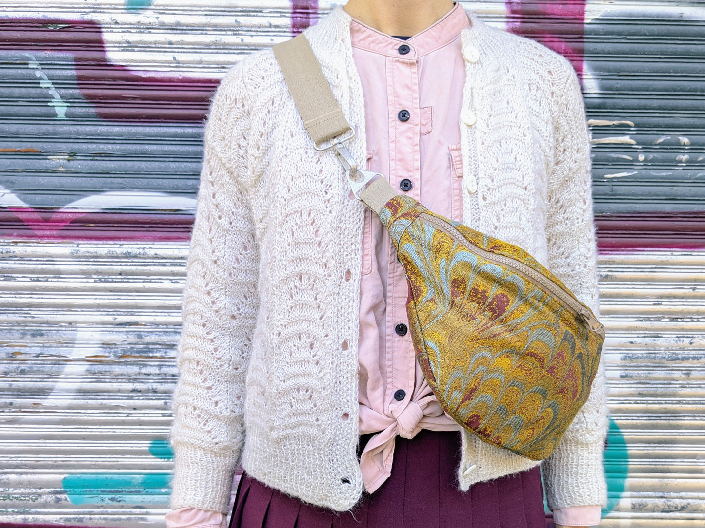 Crossbodybag XL Brokat | Melange