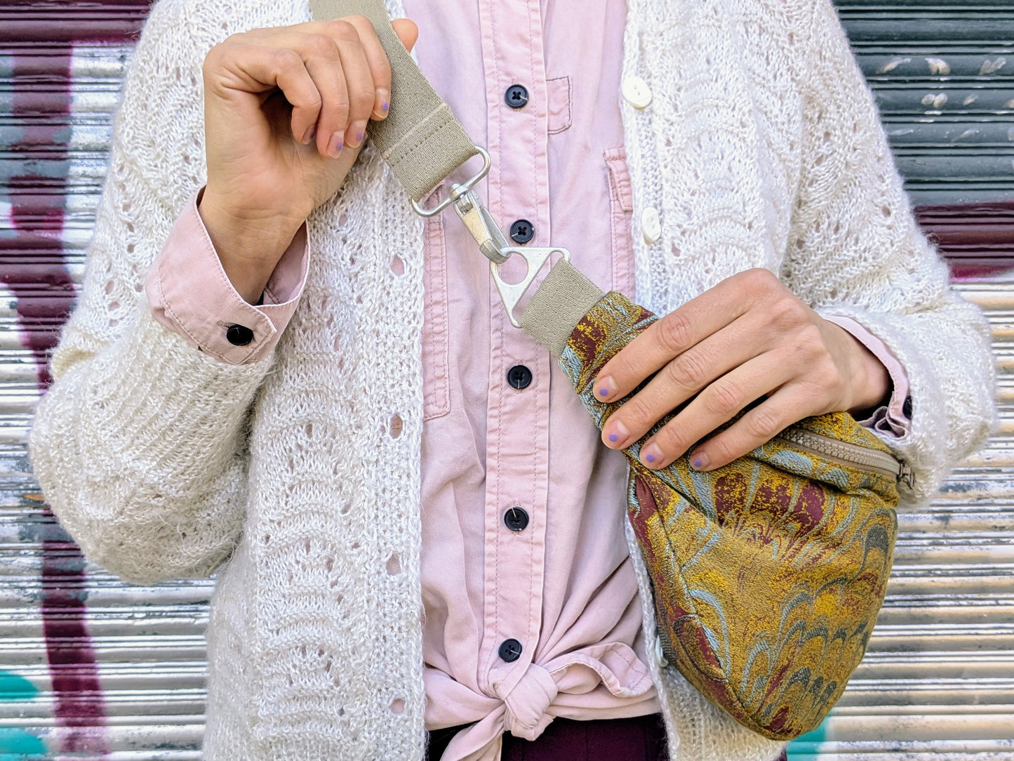 Crossbodybag XL Brokat | Melange