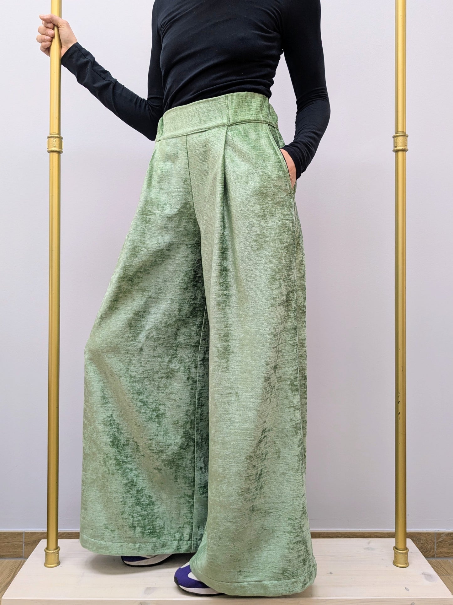 Hose LOLA | Samt | Mint