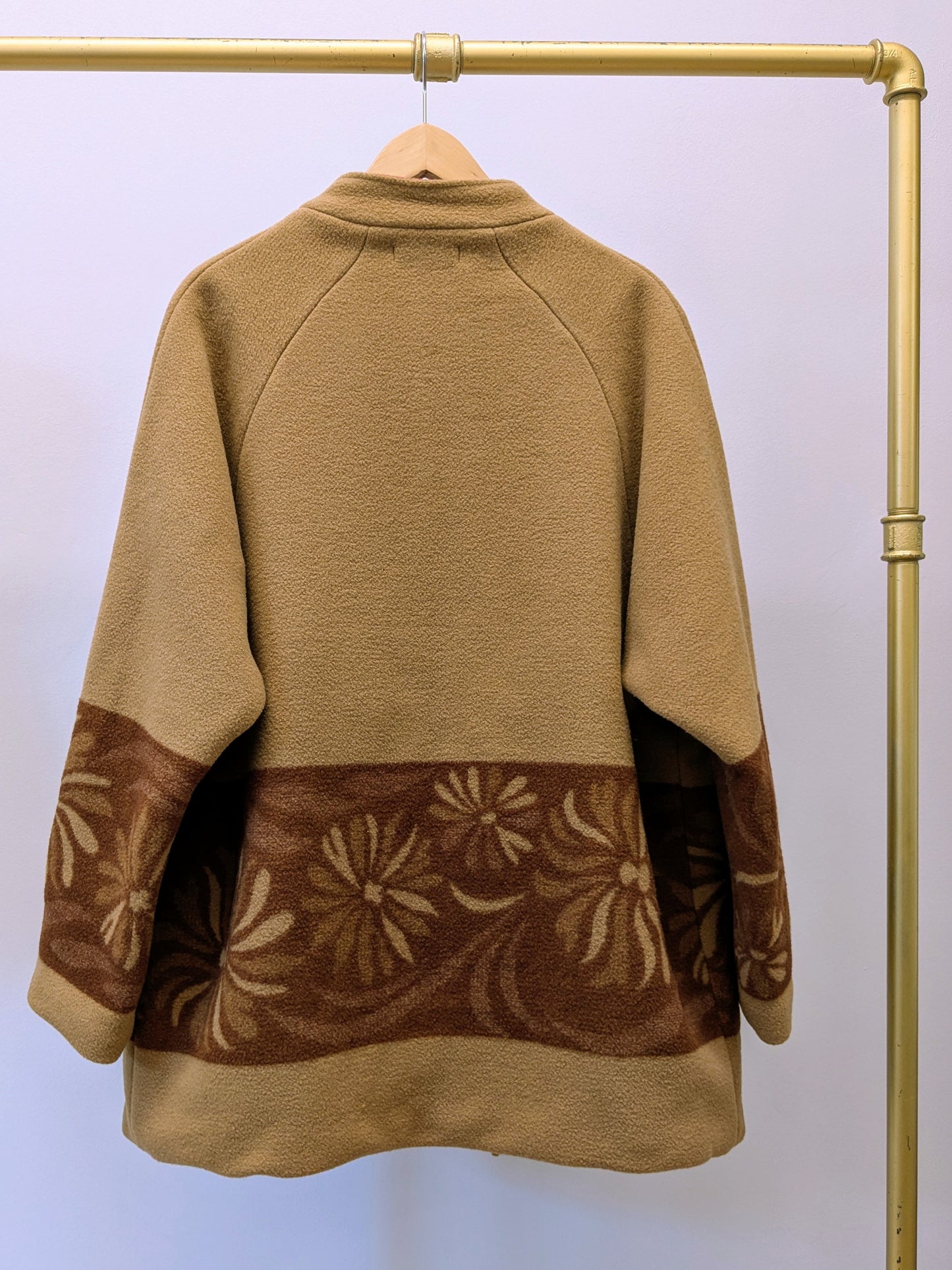 Kurzmantel Wolle | Blumen | Unikat