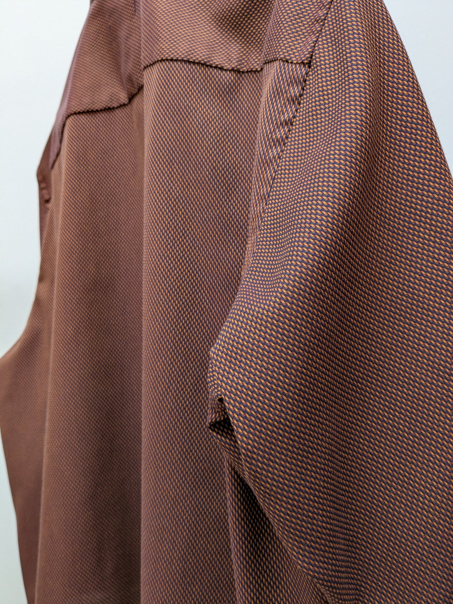 Rüschenbluse Changeant | Weinrot | Unikat