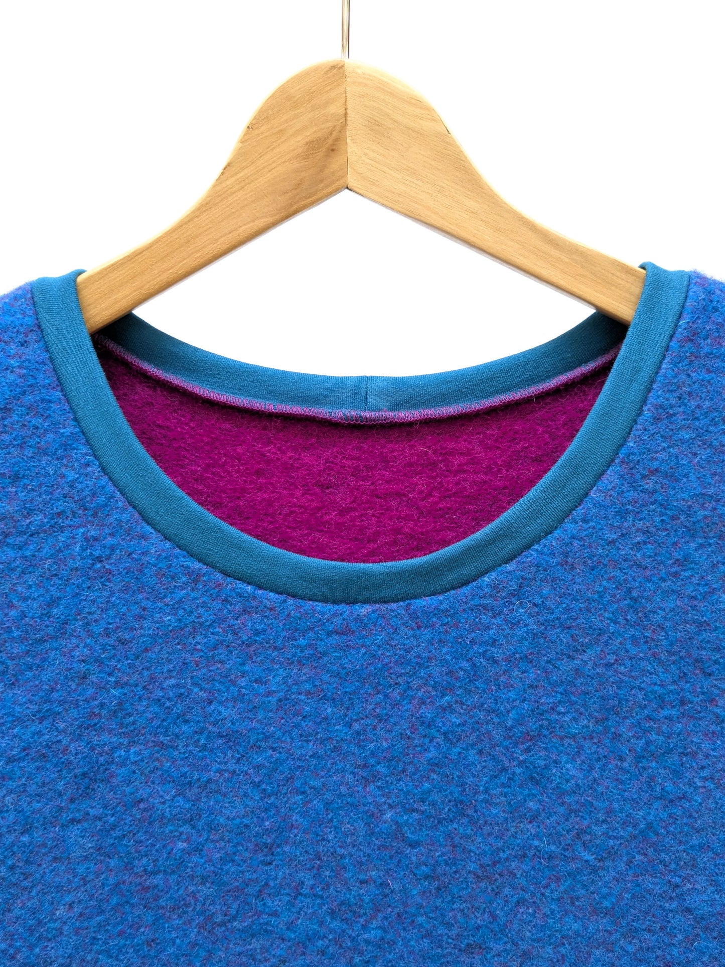 Pullunder Petrol | Fuchsia