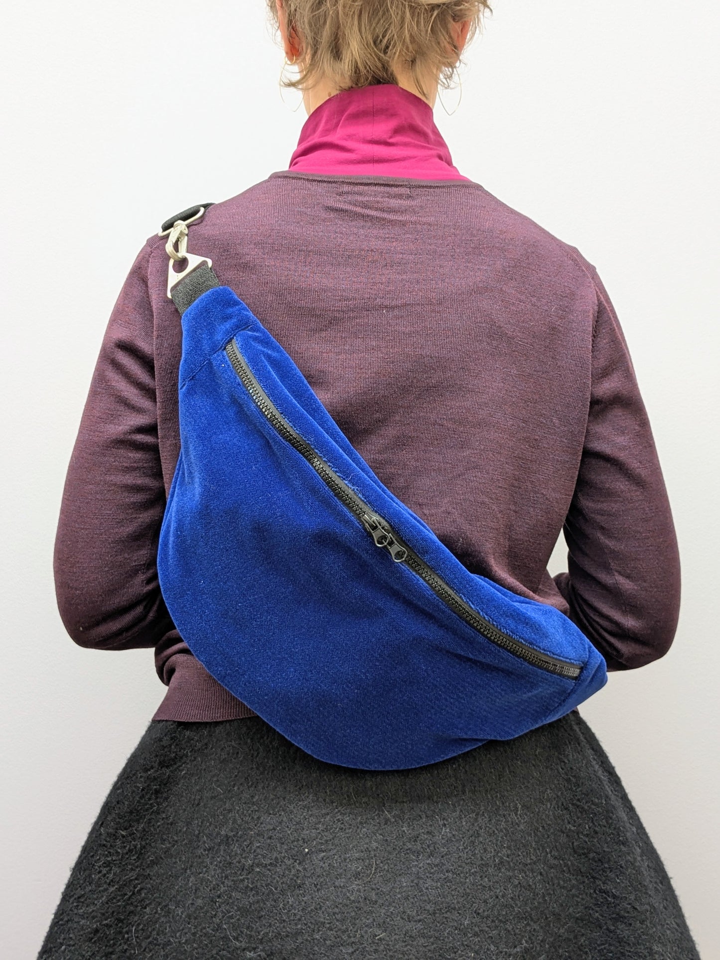 Crossbodybag XL Polster | Samt