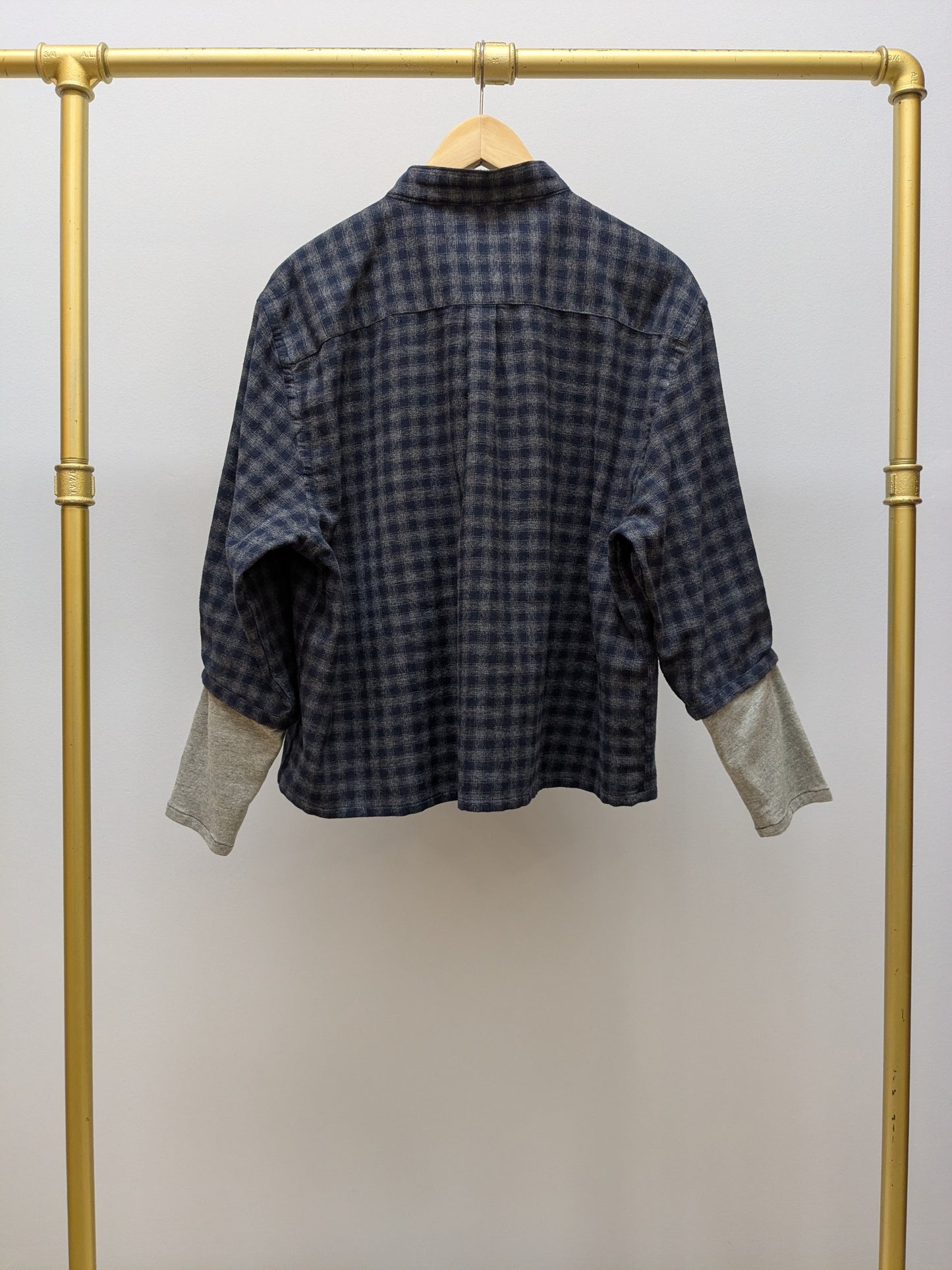 Hemdbluse Flanell | Grau | Unikat