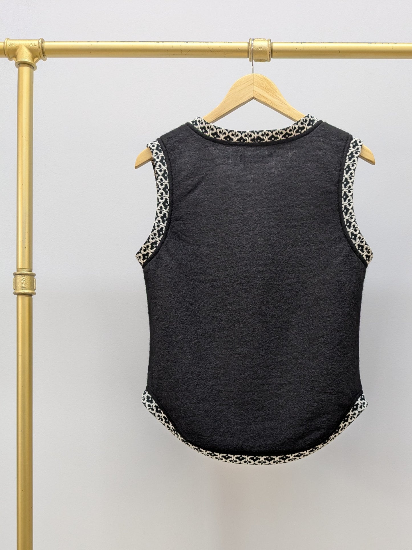 Pullunder Schwarz | Weiss