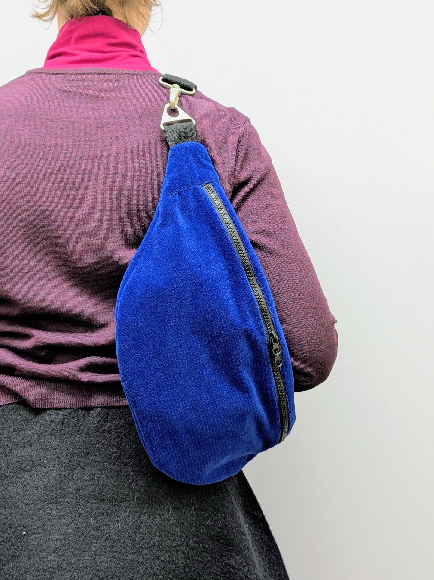 Crossbodybag XL Polster | Samt