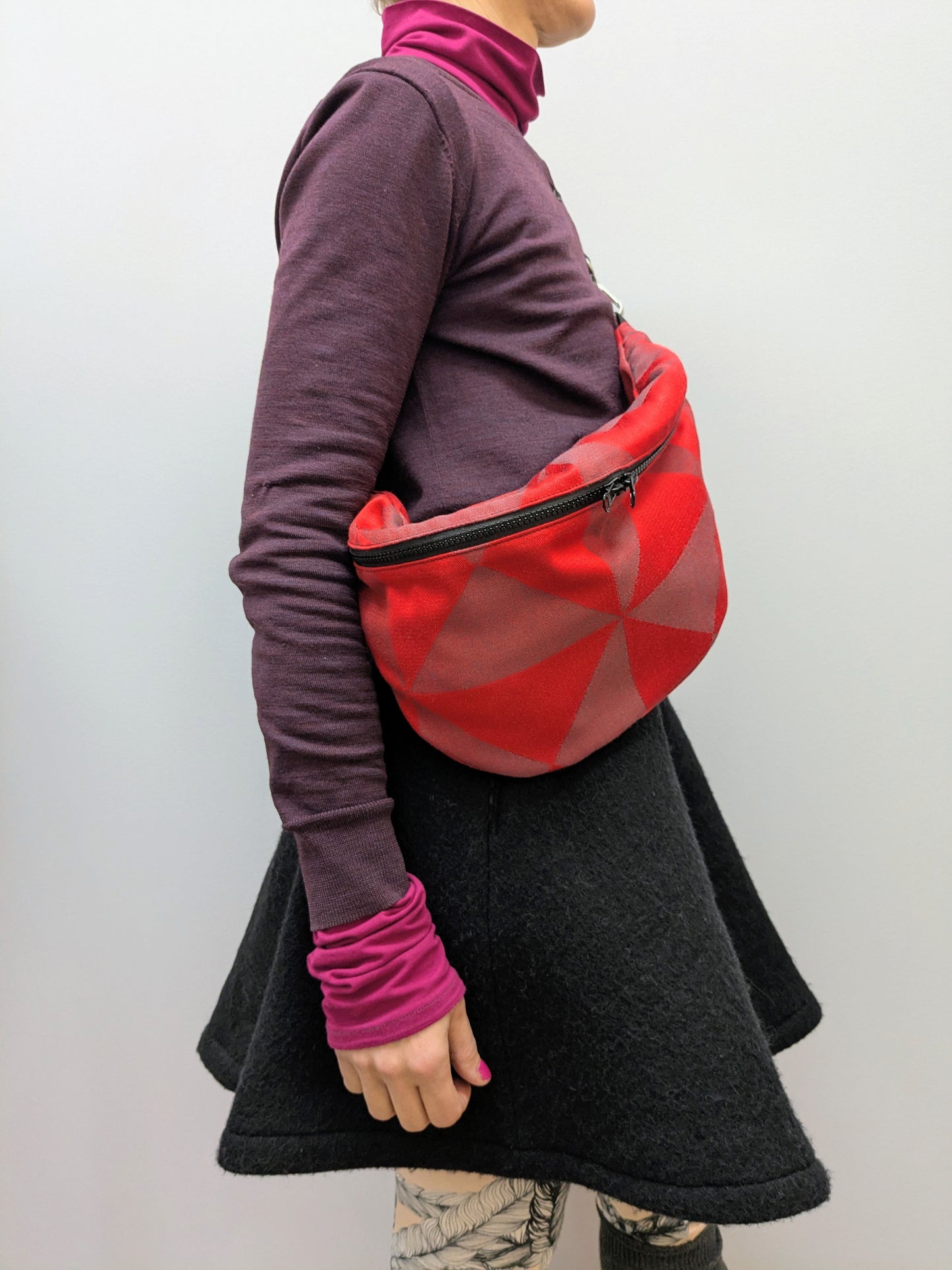 Crossbodybag XL Dreieck | Rot