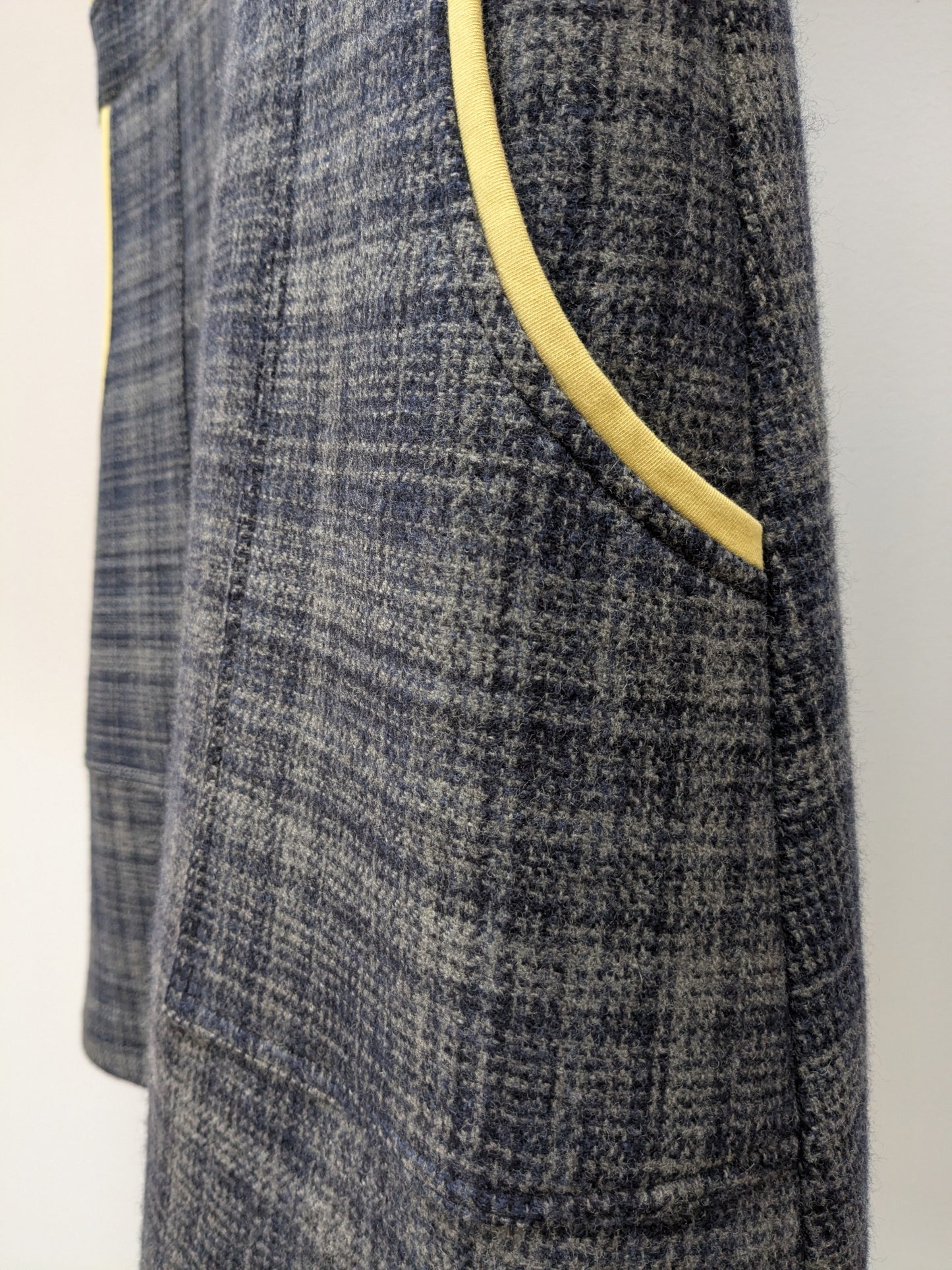 Trägerkleid KARO | Gelb | Grösse L-XL