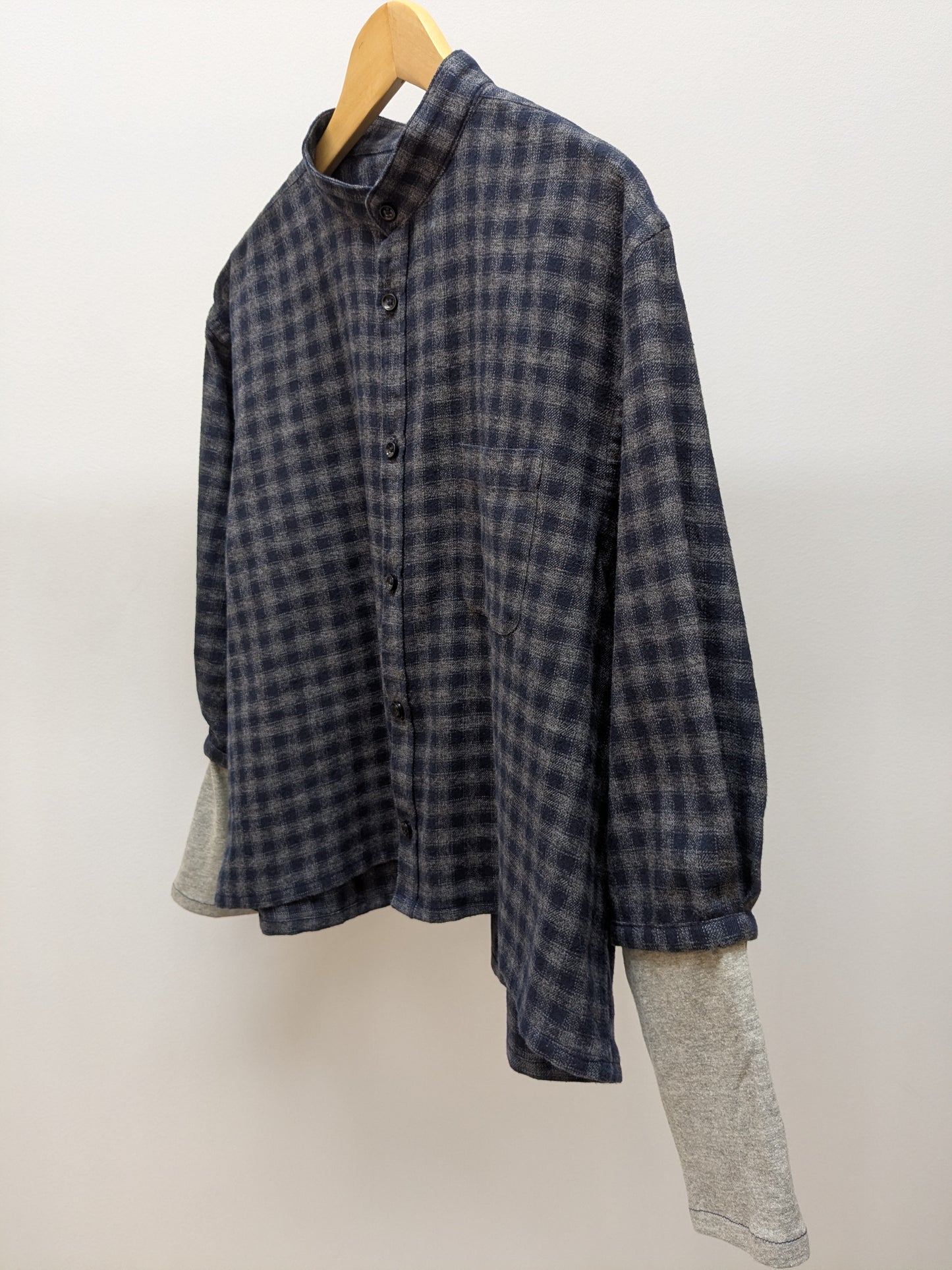 Hemdbluse Flanell | Grau | Unikat