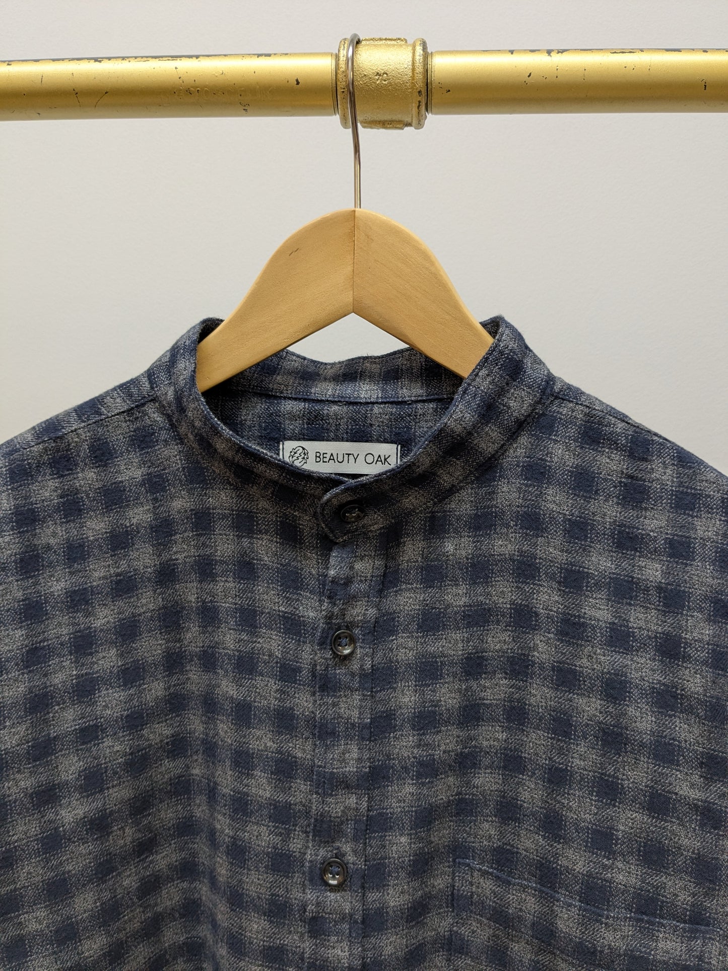 Hemdbluse Flanell | Grau | Unikat