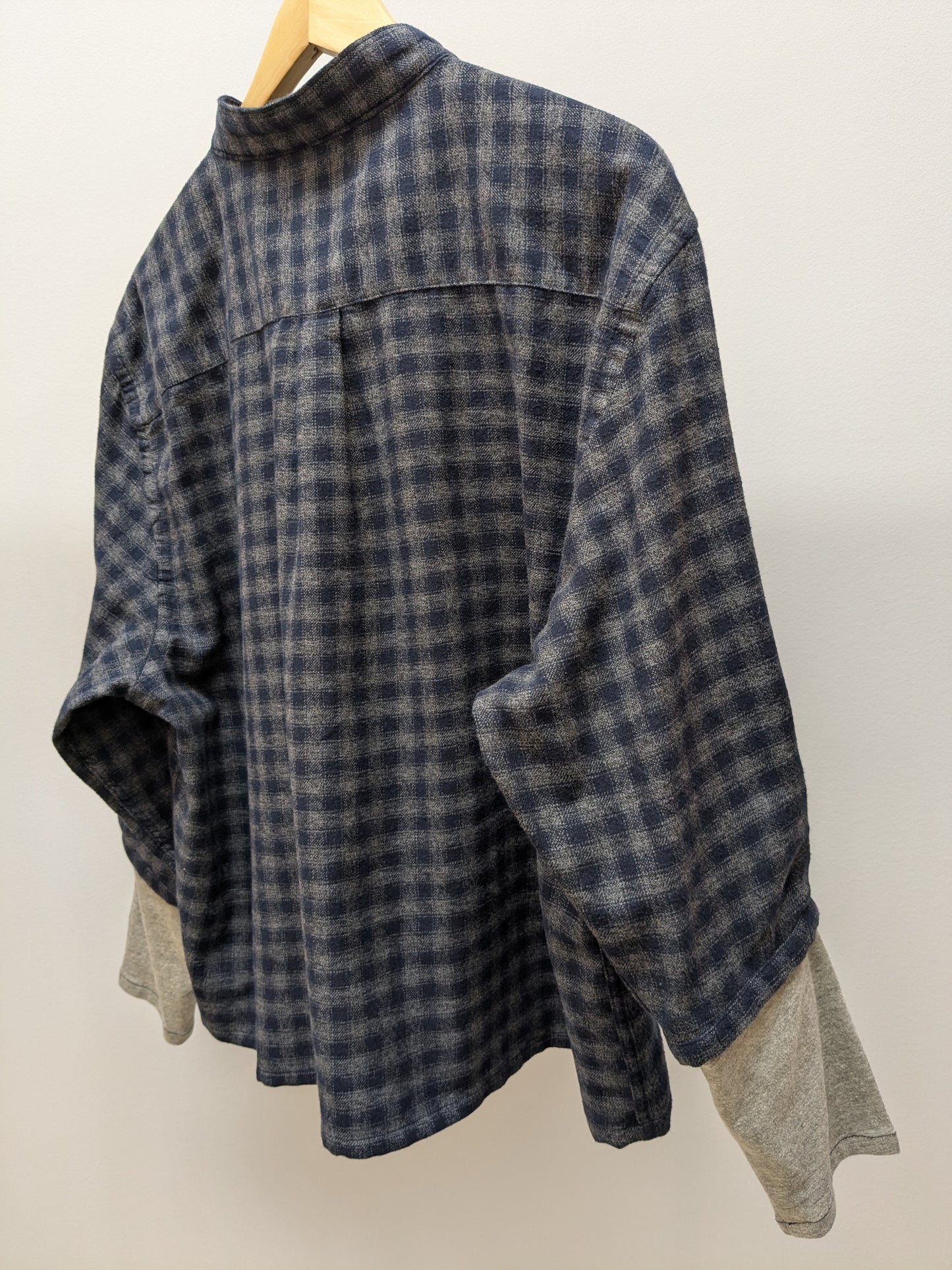 Hemdbluse Flanell | Grau | Unikat